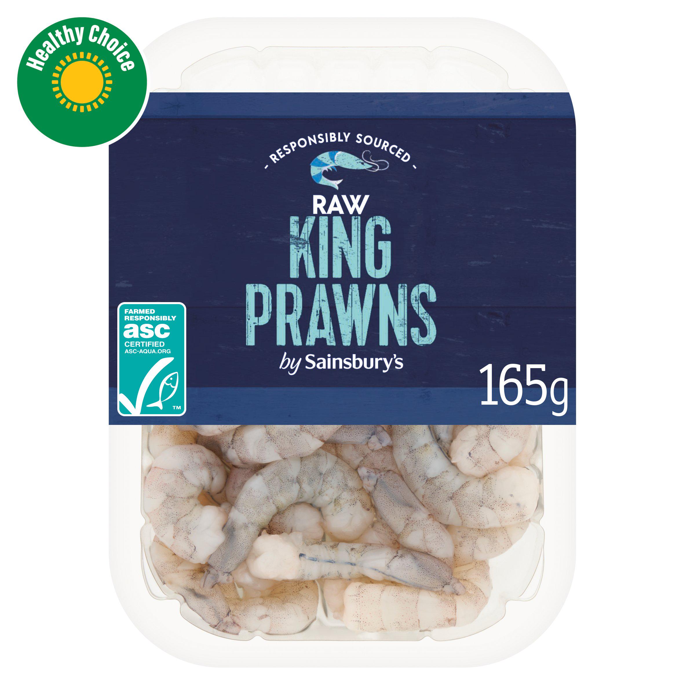 Sainsbury's Raw King Prawns ASC 165g