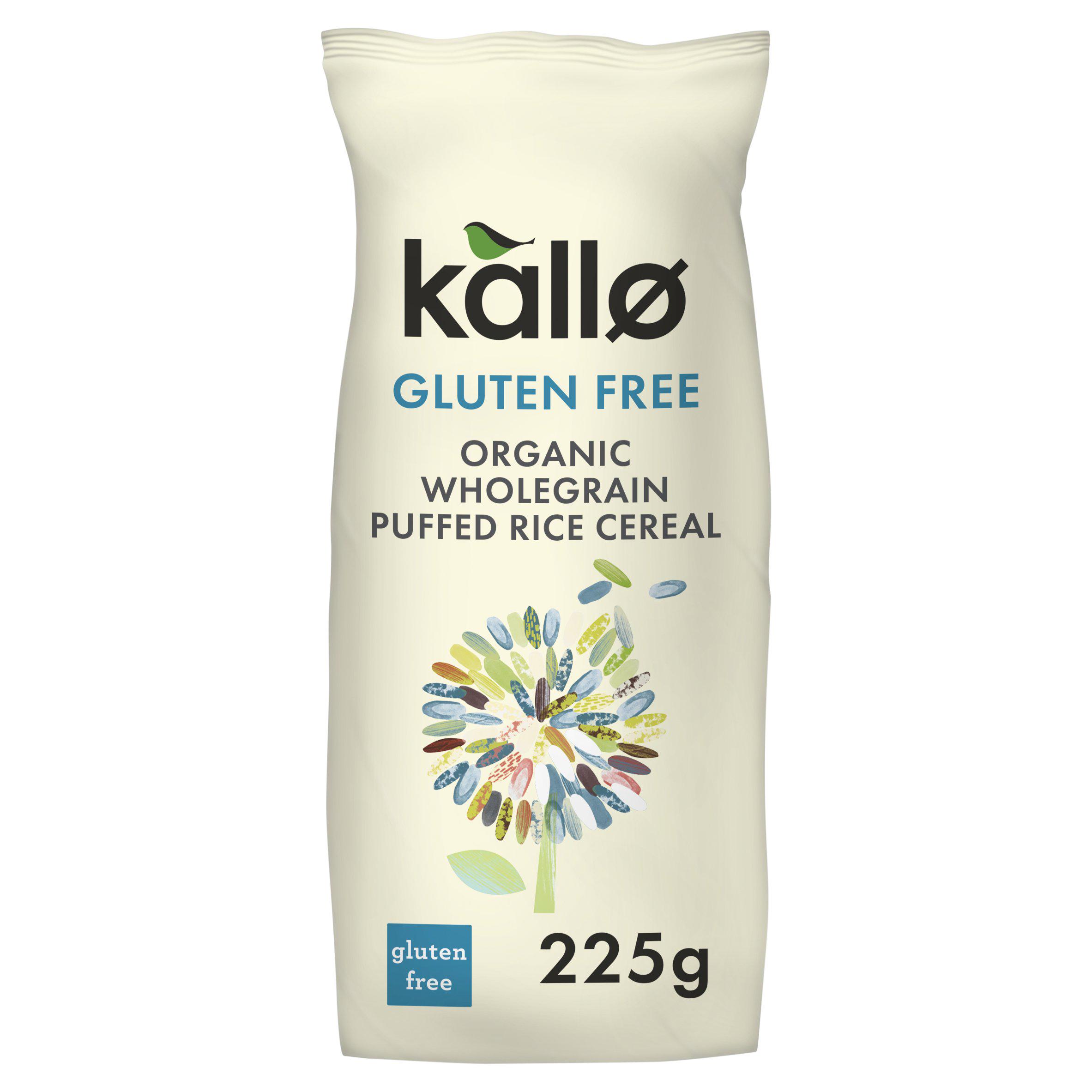 Kallo Organic Wholegrain  Gluten Free Cereal Rice Puffs
