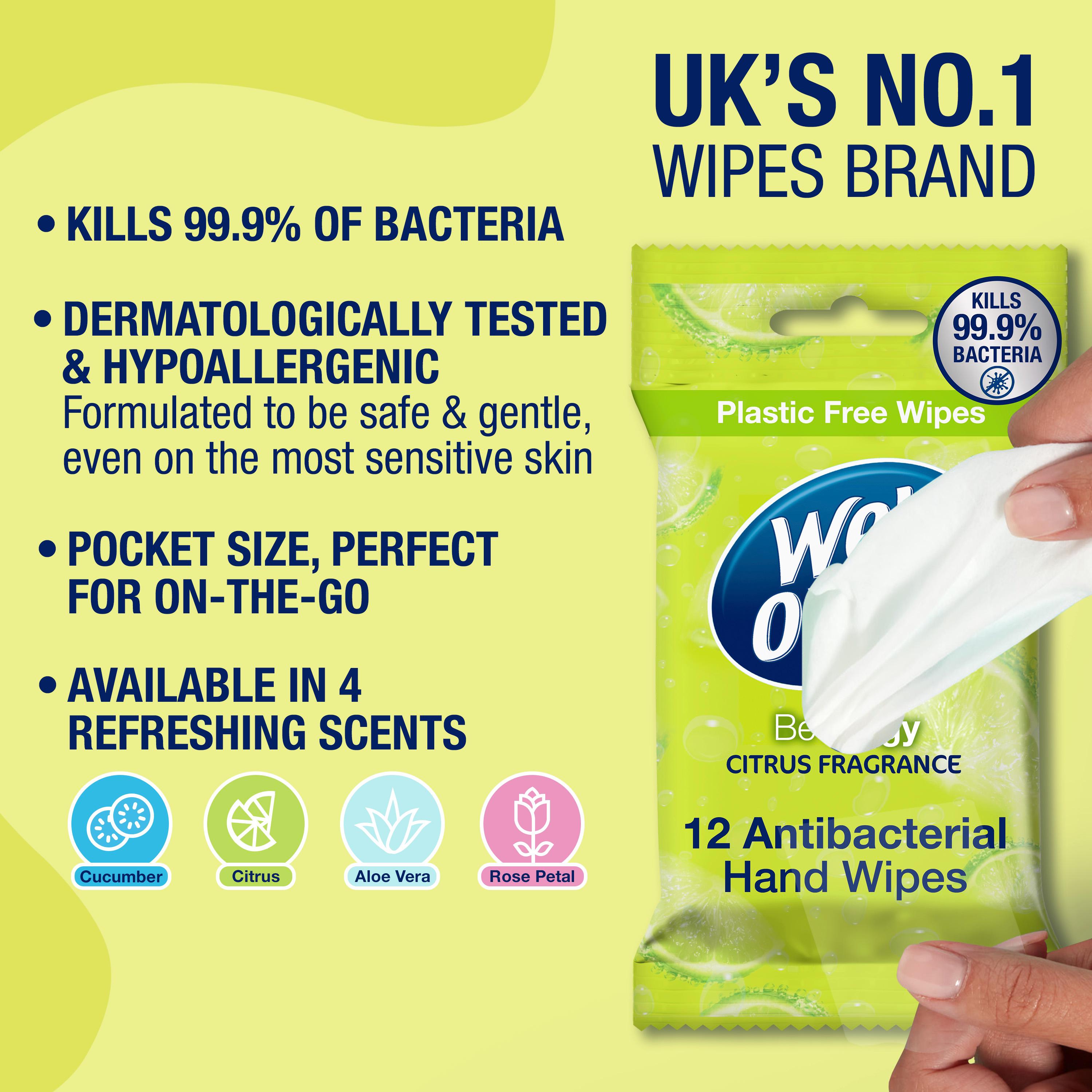 Wet Ones Zingy Antibacterial Hand Wipes x12 thumbnail 2