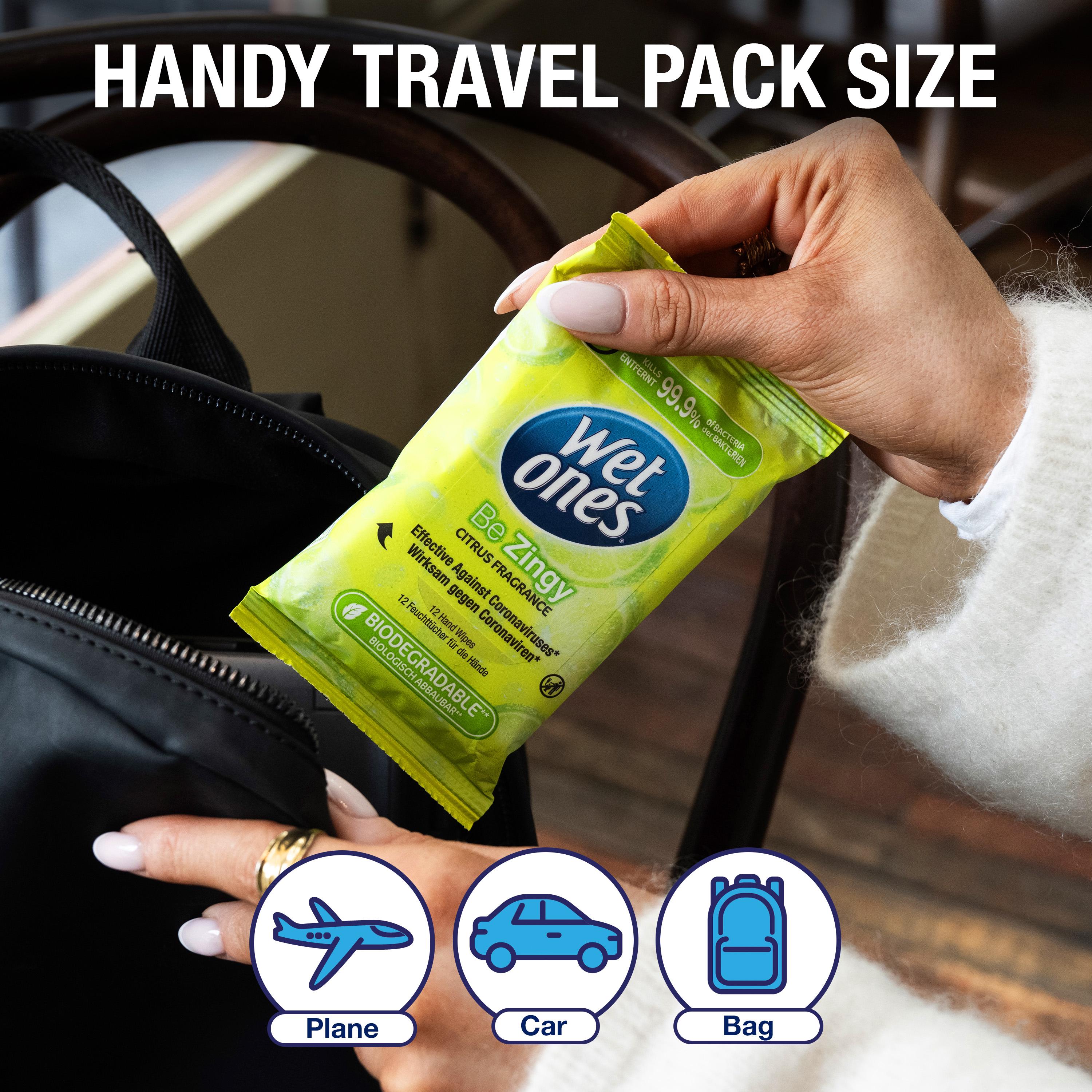 Wet Ones Zingy Antibacterial Hand Wipes x12 thumbnail 5