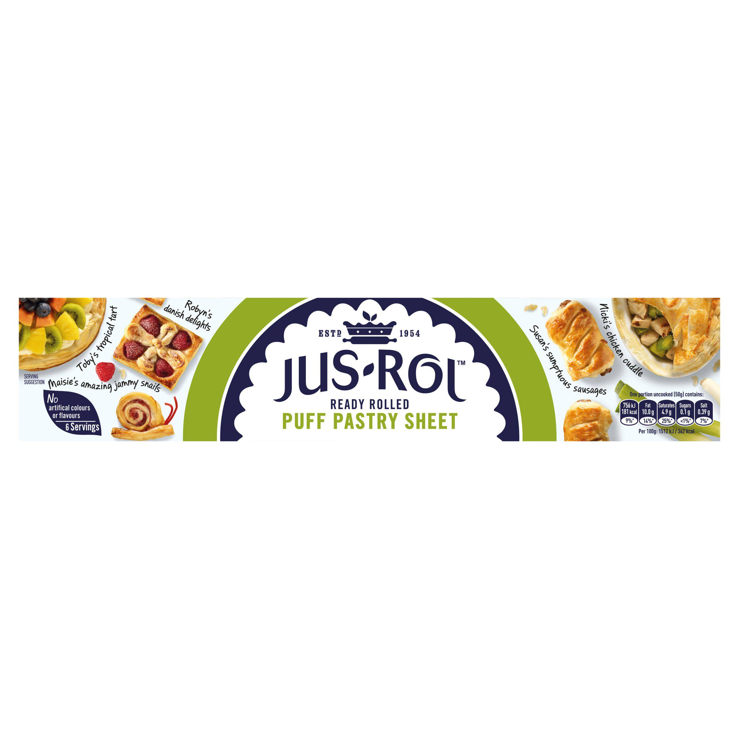 Jus-Rol Puff Pastry Ready Rolled Sheet 320g