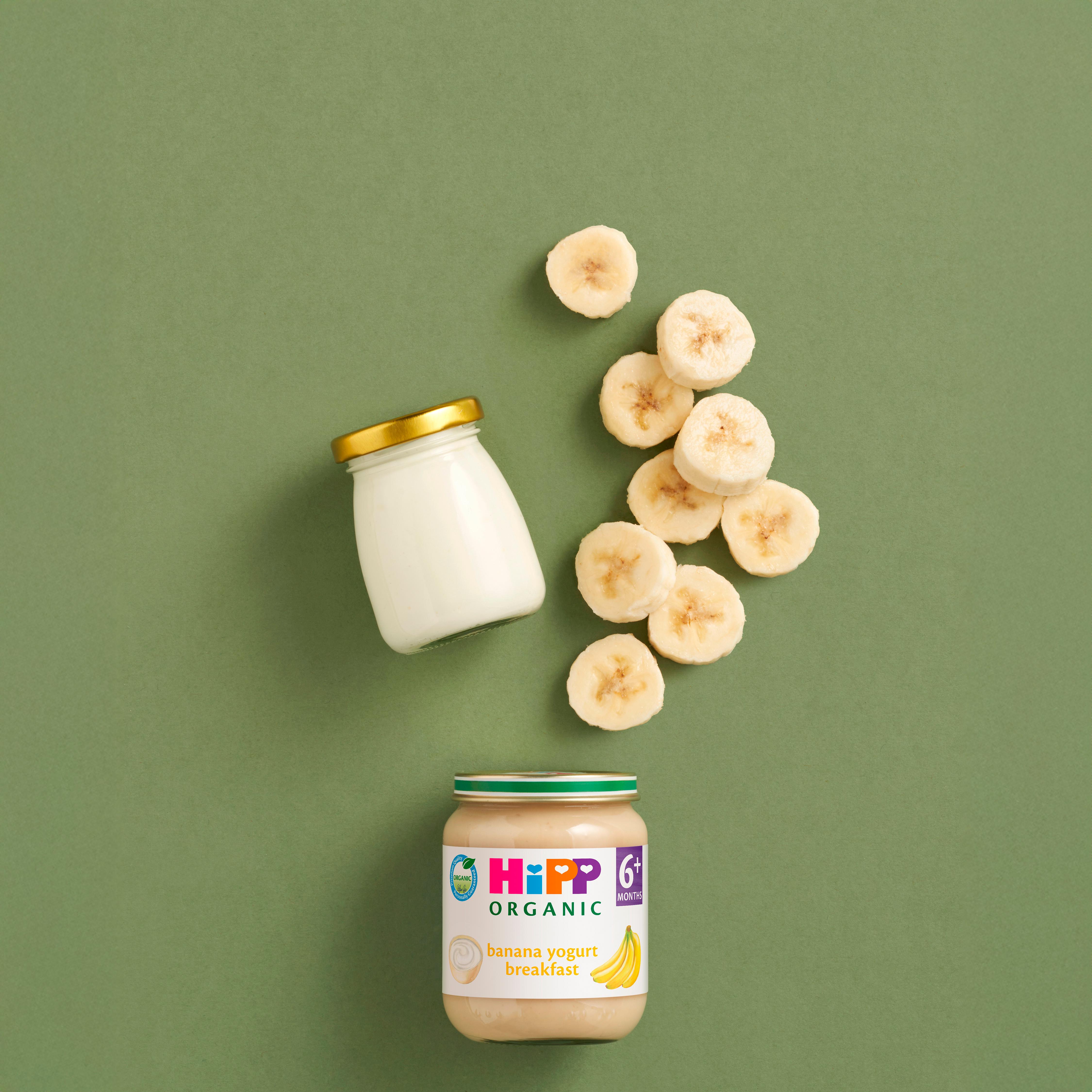 HiPP Organic Banana Yogurt Breakfast Baby Food Jar 6+ Months 125g thumbnail 3