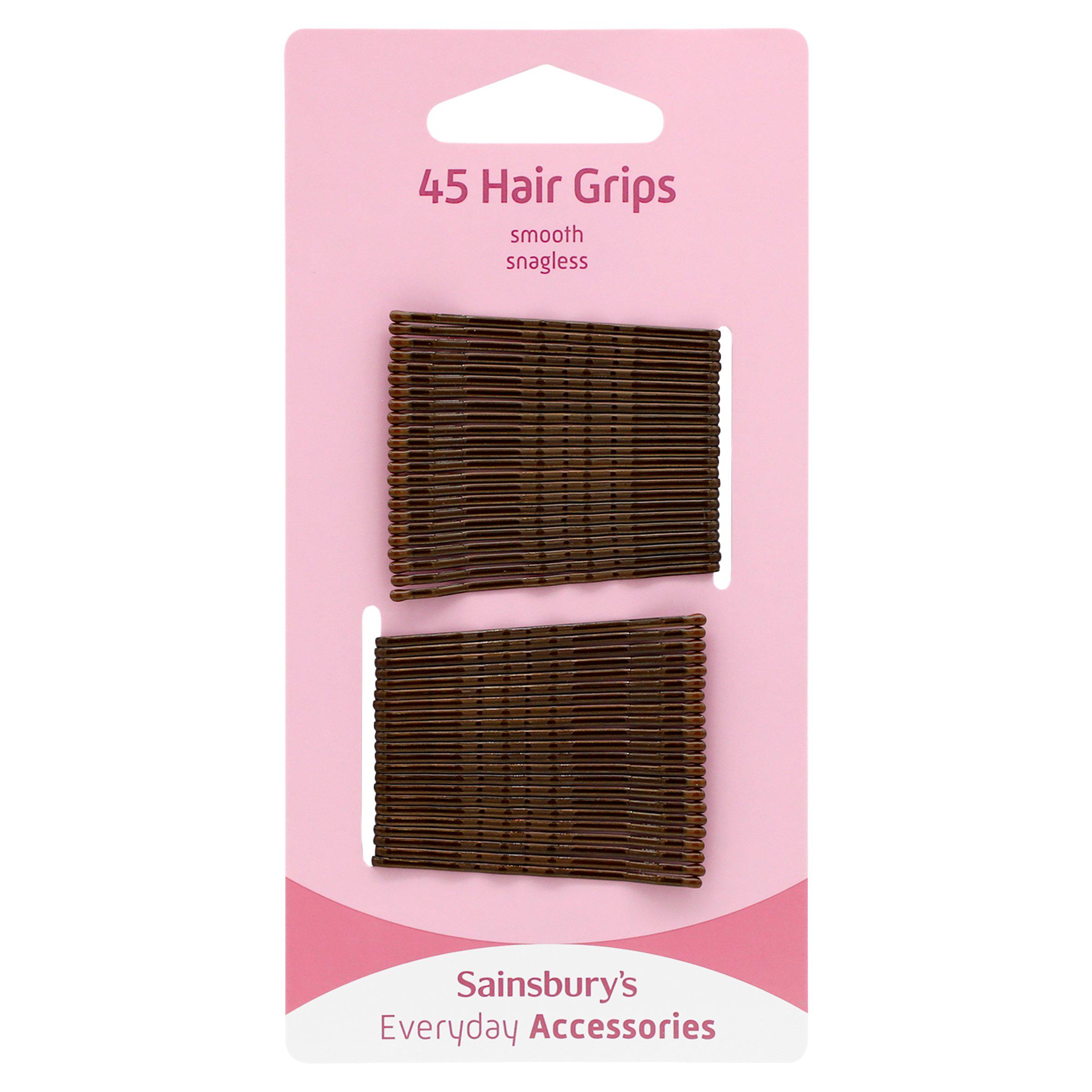 Sainsbury's Hair Grips Brown x45