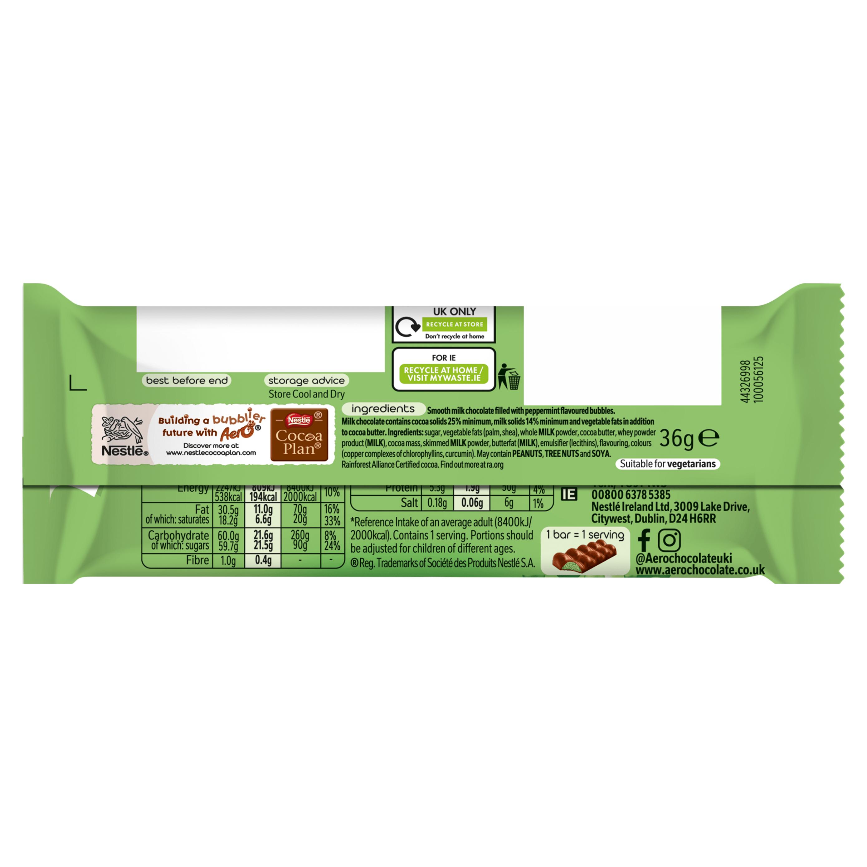 Aero Peppermint Chocolate Bar 36g thumbnail 5