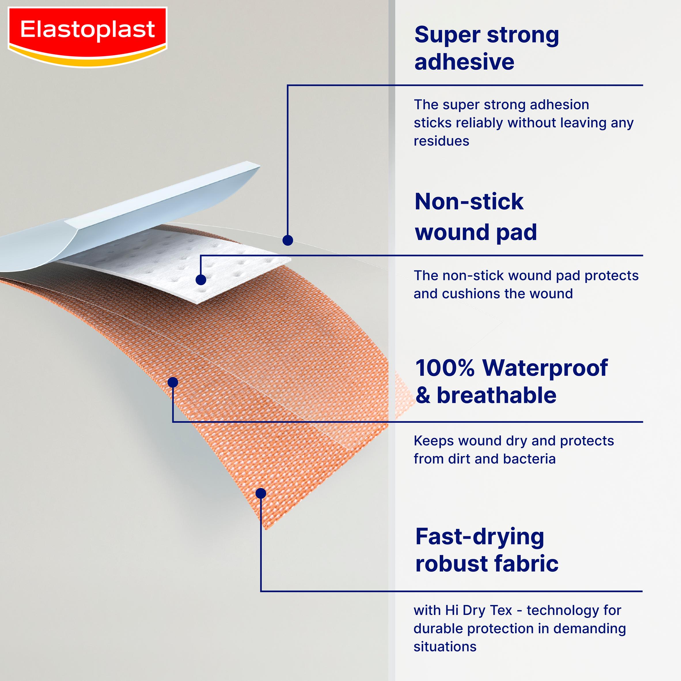 Elastoplast Extra Tough Waterproof Plasters x12 thumbnail 3