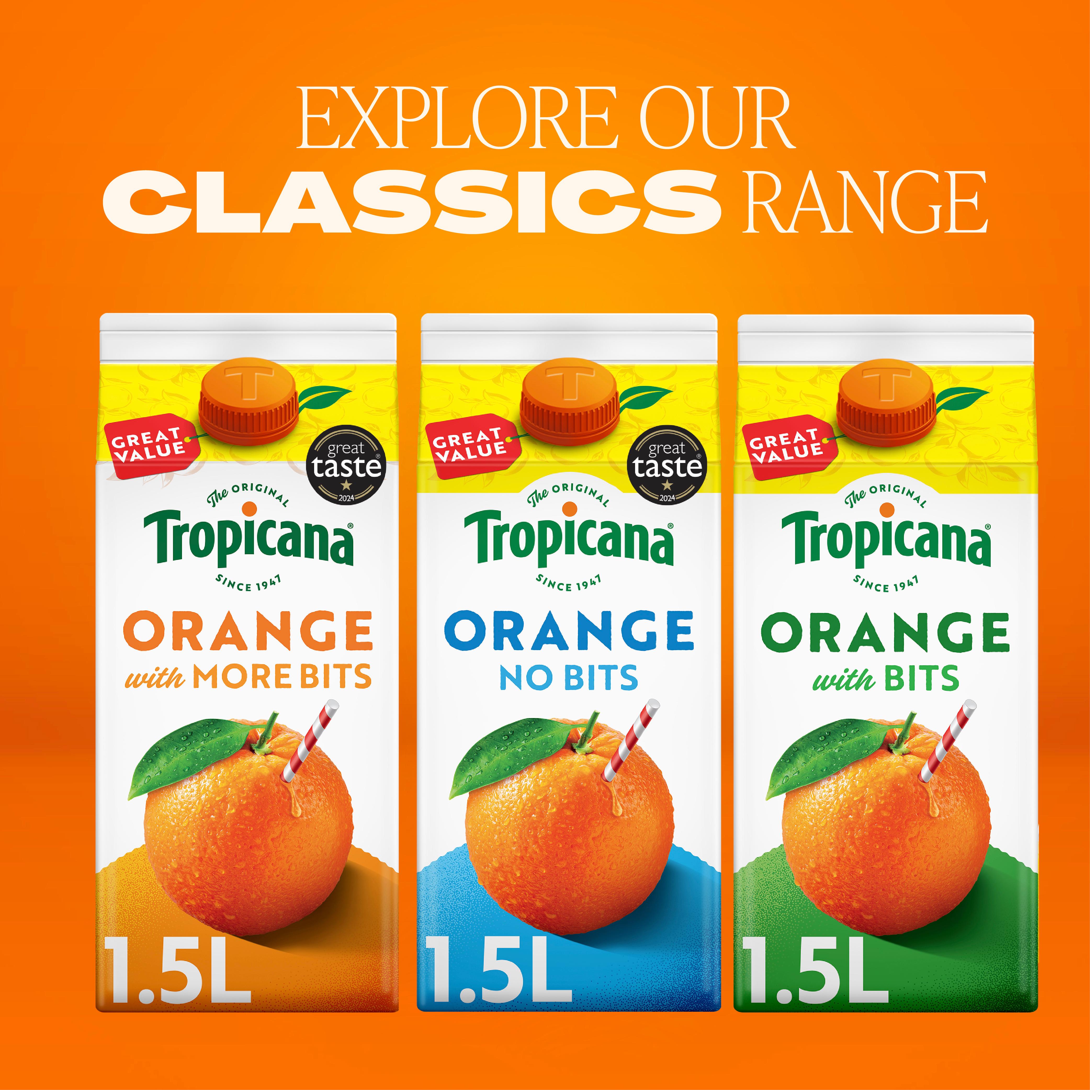 Tropicana Original Orange with Bits Fruit Juice 1.5L thumbnail 4