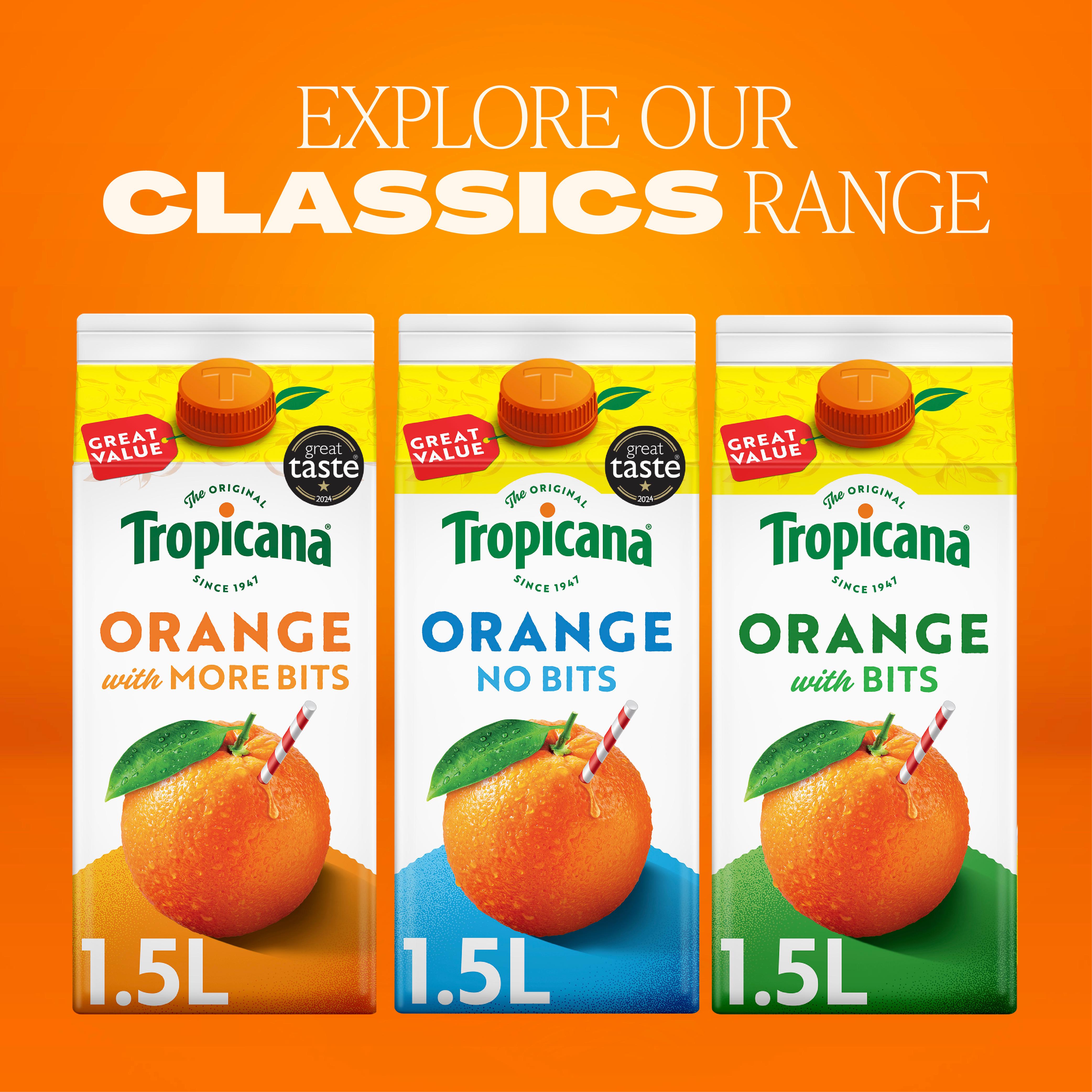 Tropicana Smooth Orange Fruit Juice 1.5L thumbnail 4
