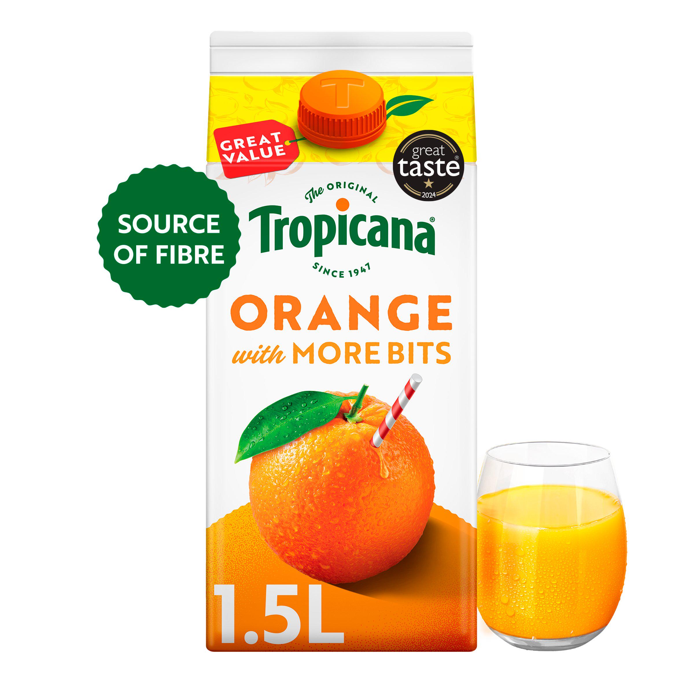 Tropicana Extra Pulpy Orange with More Juicy Bits Fruit Juice 1.5L