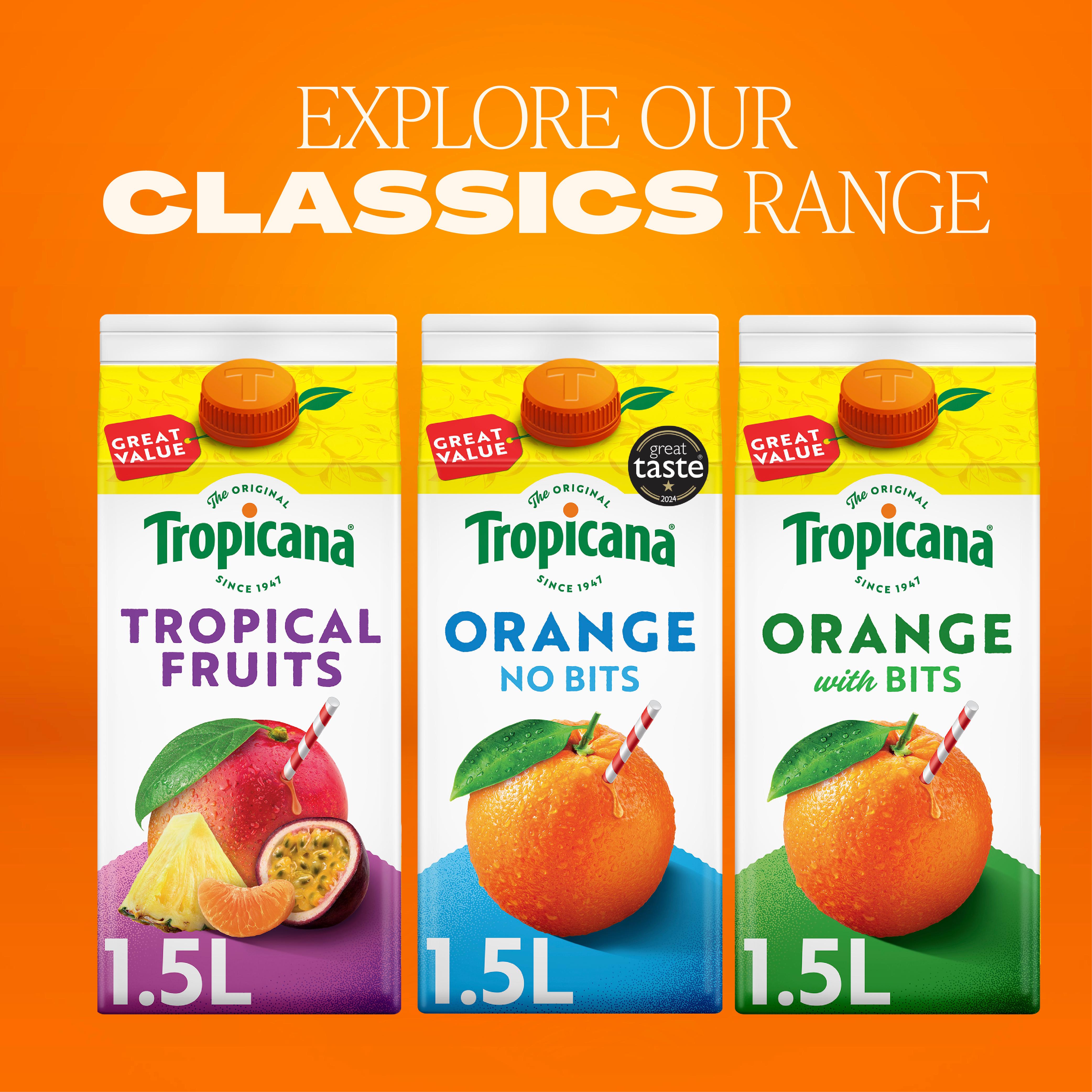 Tropicana Extra Pulpy Orange with More Juicy Bits Fruit Juice 1.5L thumbnail 4