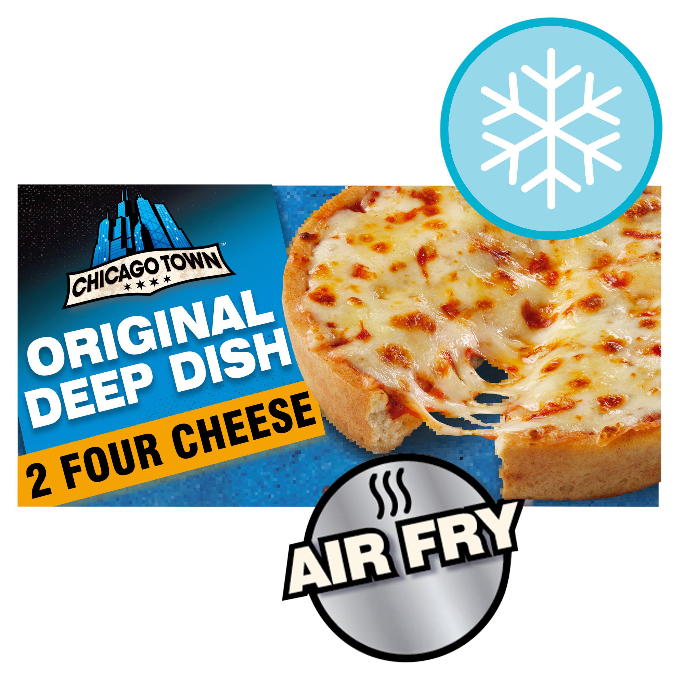 Chicago Town Deep Dish Four Cheese Pizzas x2 (310g)