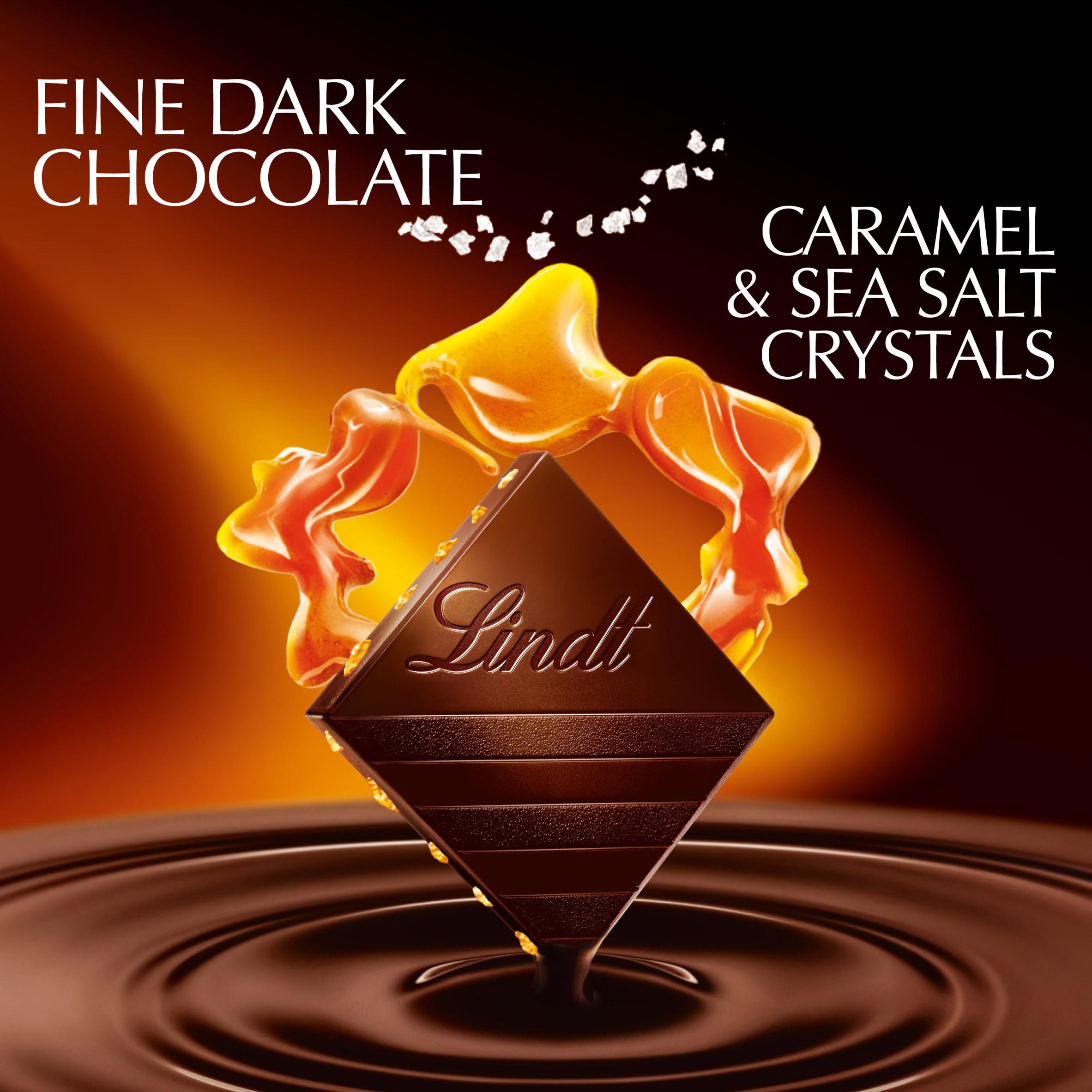 Lindt Excellence Dark Caramel and Sea Salt Chocolate Bar 100g thumbnail 2