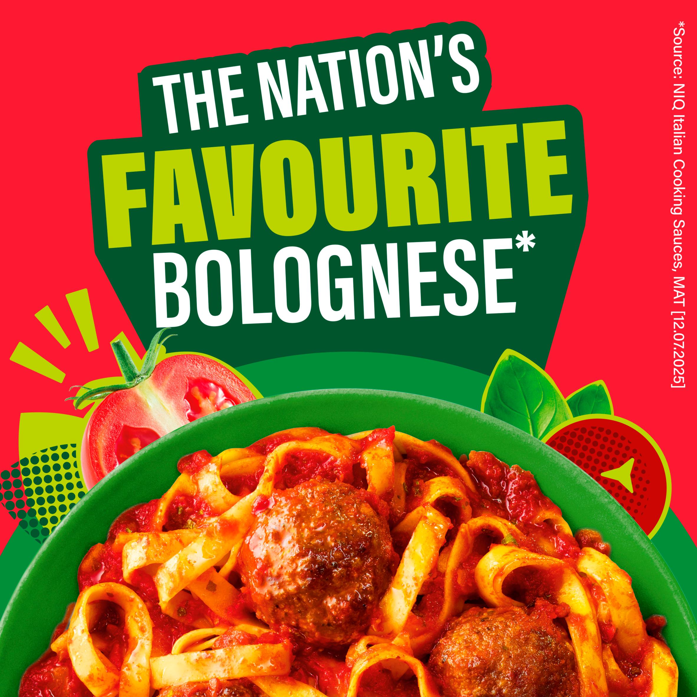 Dolmio Bolognese Meatball Tomato and Basil Pasta Sauce 450g thumbnail 2