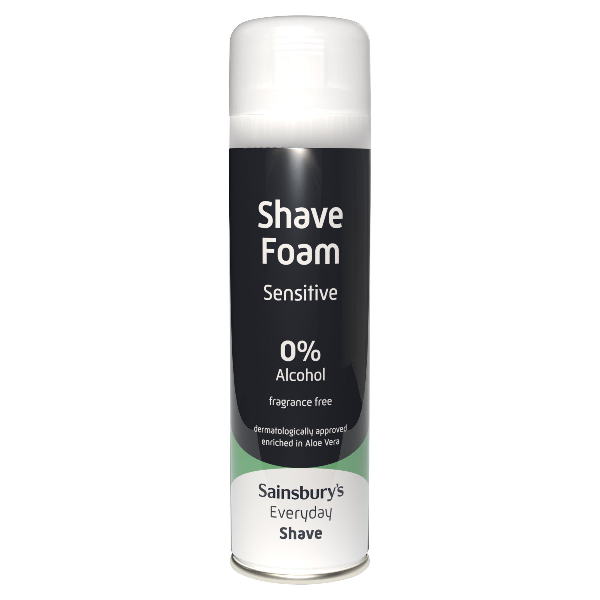Sainsbury's Mens Sensitive Shave Foam 250ml