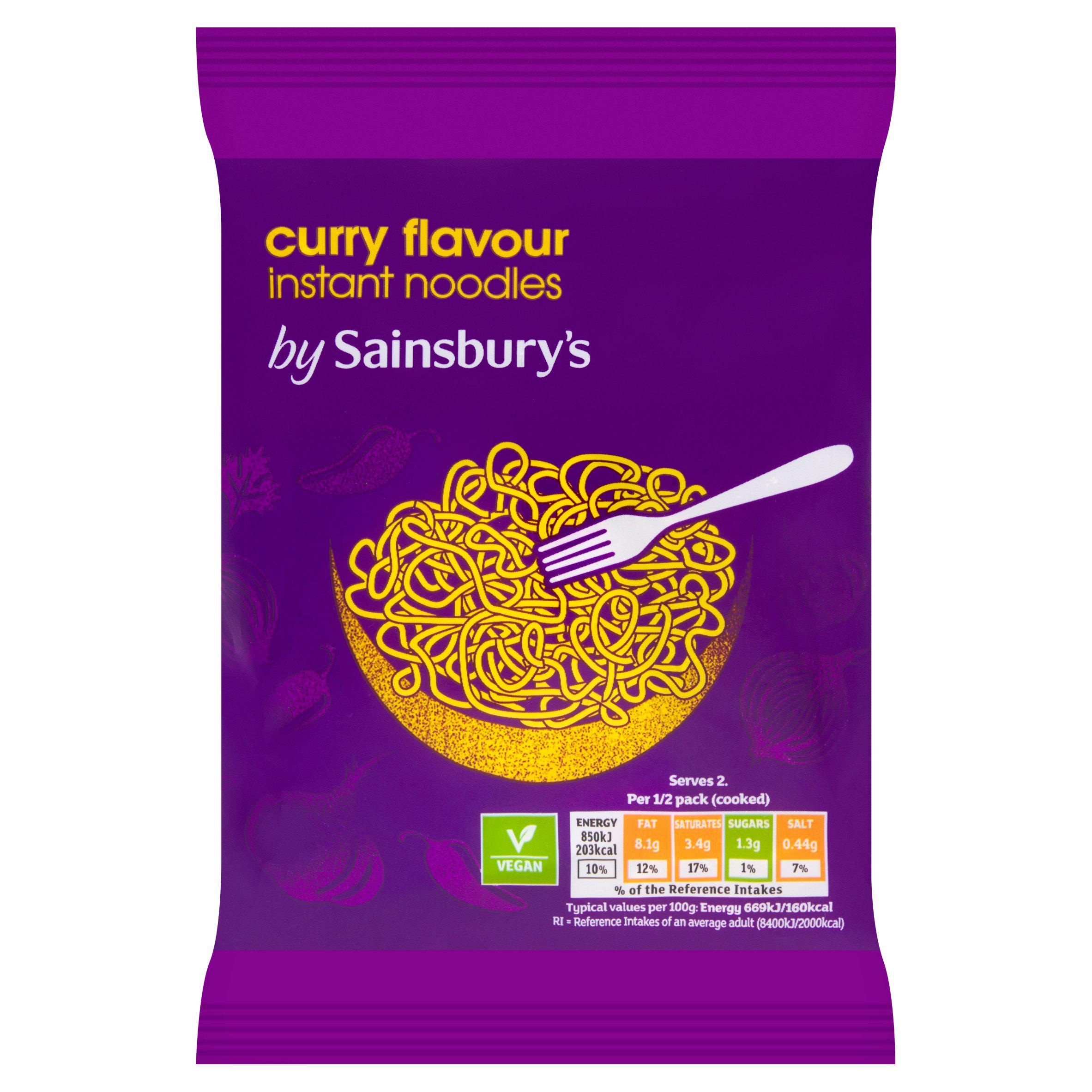 Sainsbury's Curry Flavour Instant Noodles 90g