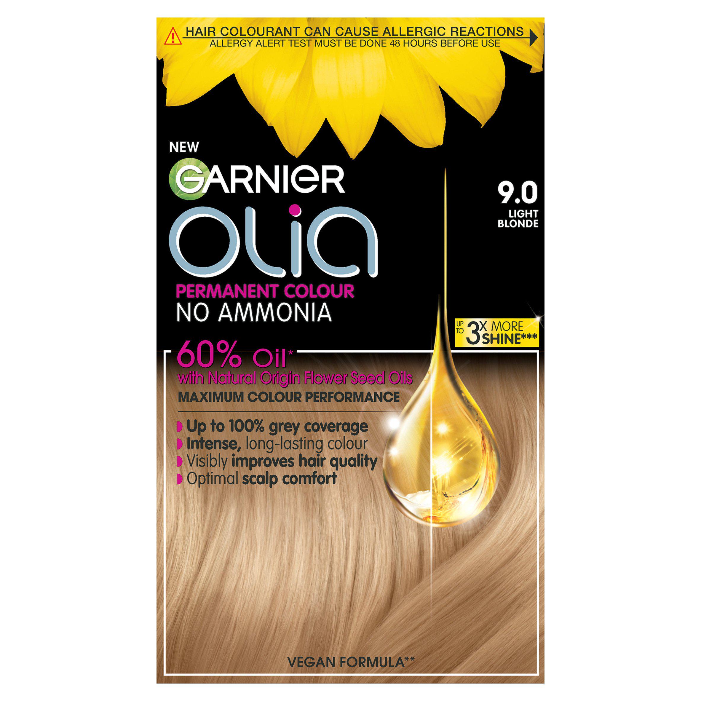 Garnier Olia No Ammonia Permanent Hair Dye - 9.0 Light Blonde
