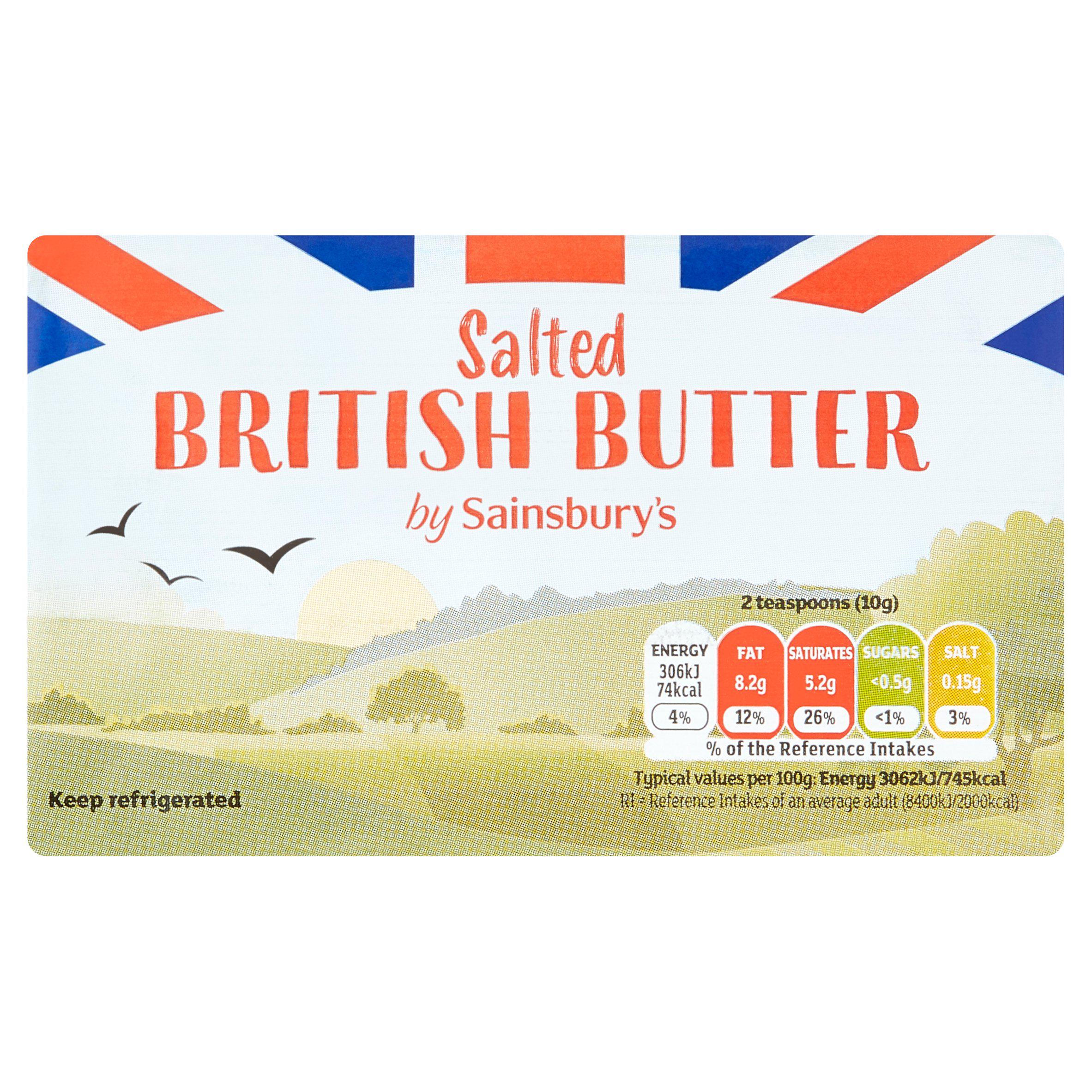 Sainsbury's British Butter, Salted 500g