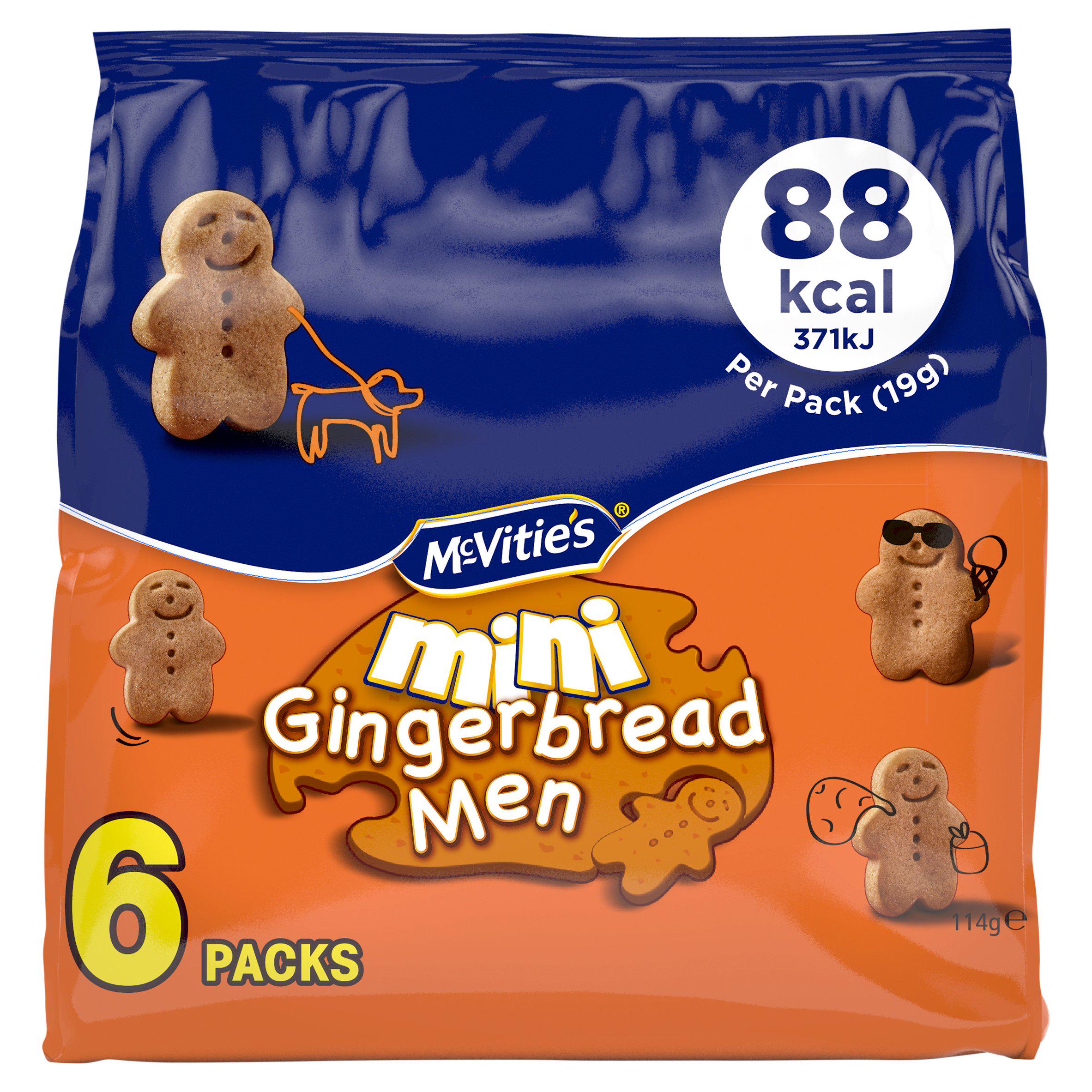 McVitie's Mini Gingerbread Men Multipack Biscuits