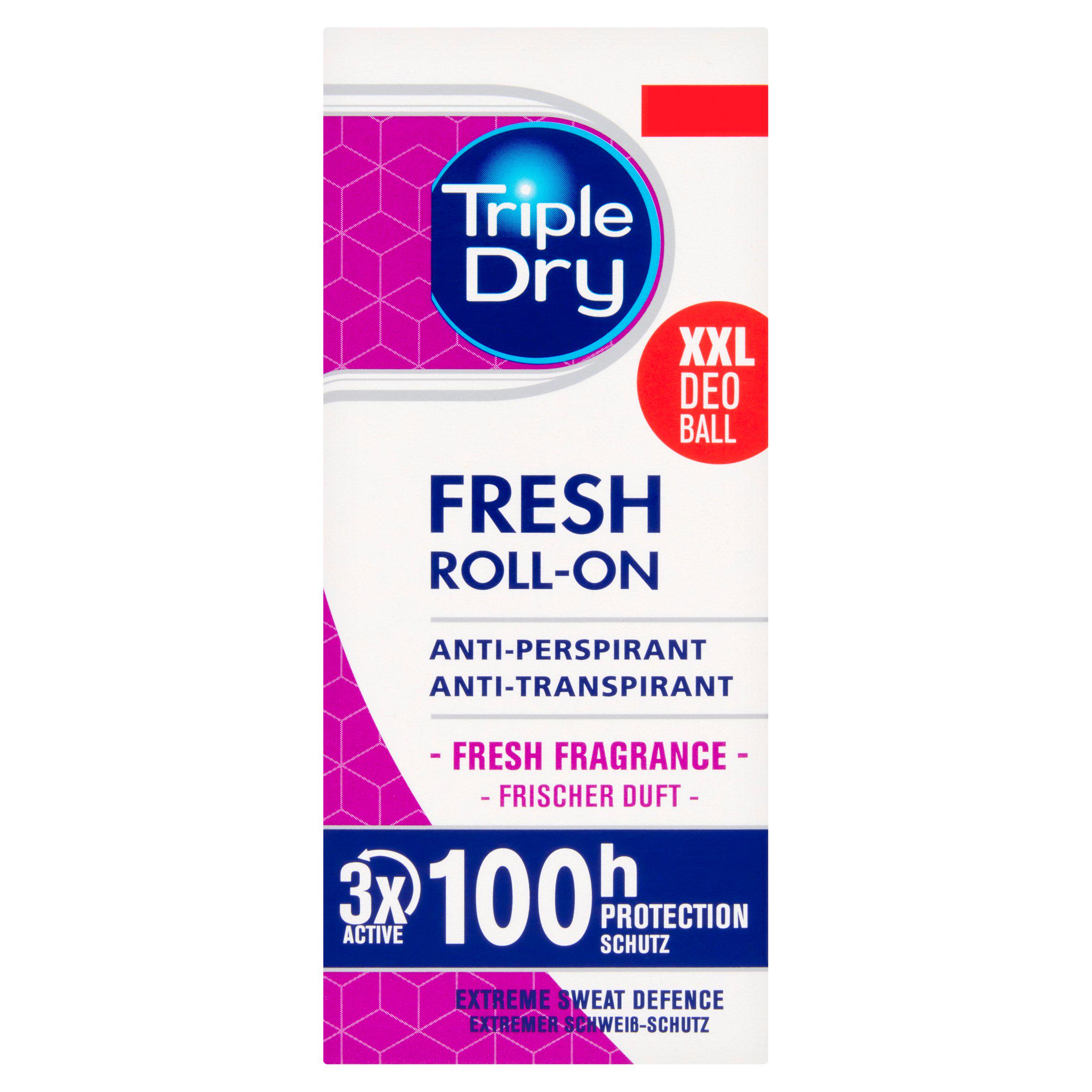 Triple Dry Fresh Fragrance Female Roll-On Antiperspirant Deodorant