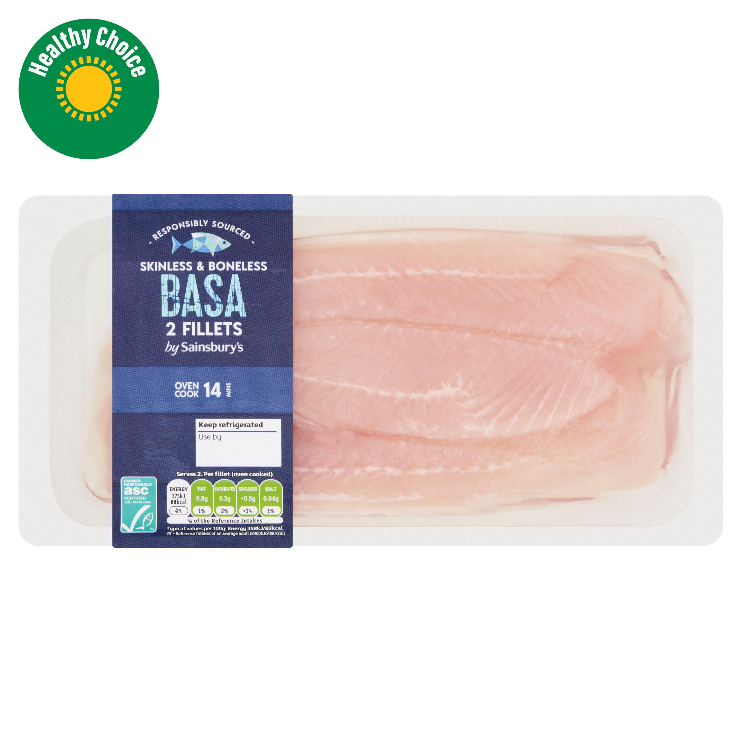 Sainsbury's Basa Fillets ASC 250g