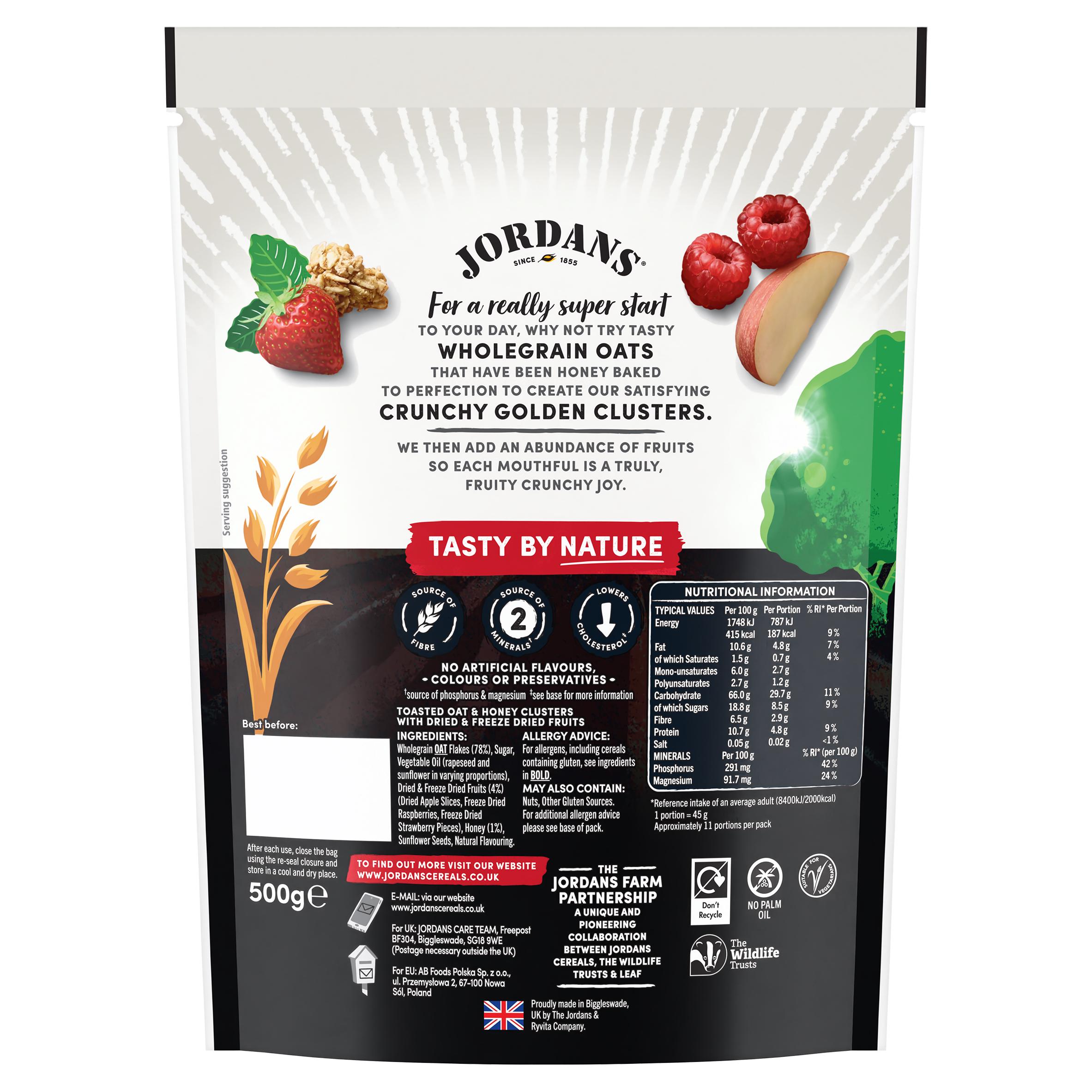 Jordans Super Fruity Granola Breakfast Cereal 500g thumbnail 2
