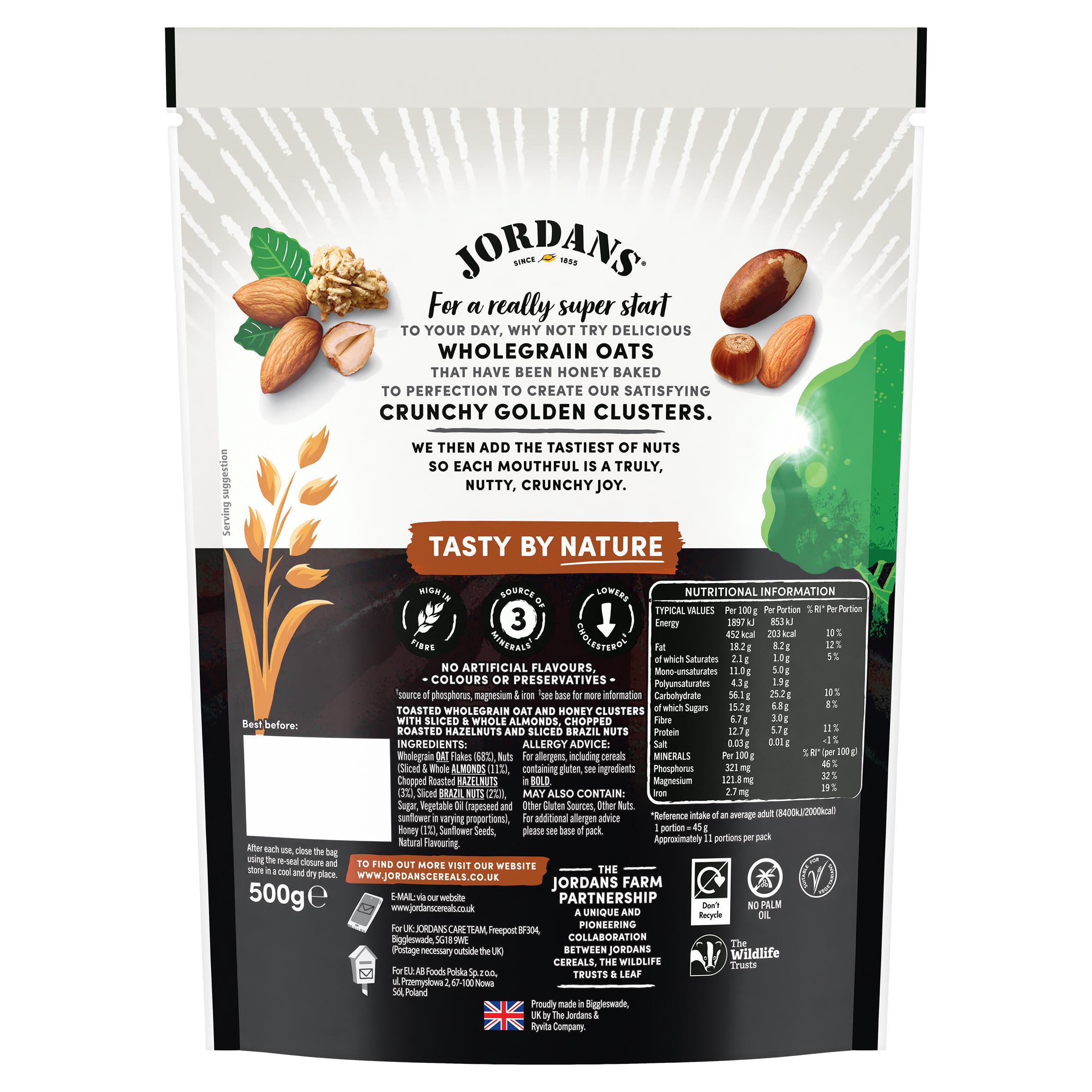 Jordans Super Nutty Granola Breakfast Cereal 500g thumbnail 2