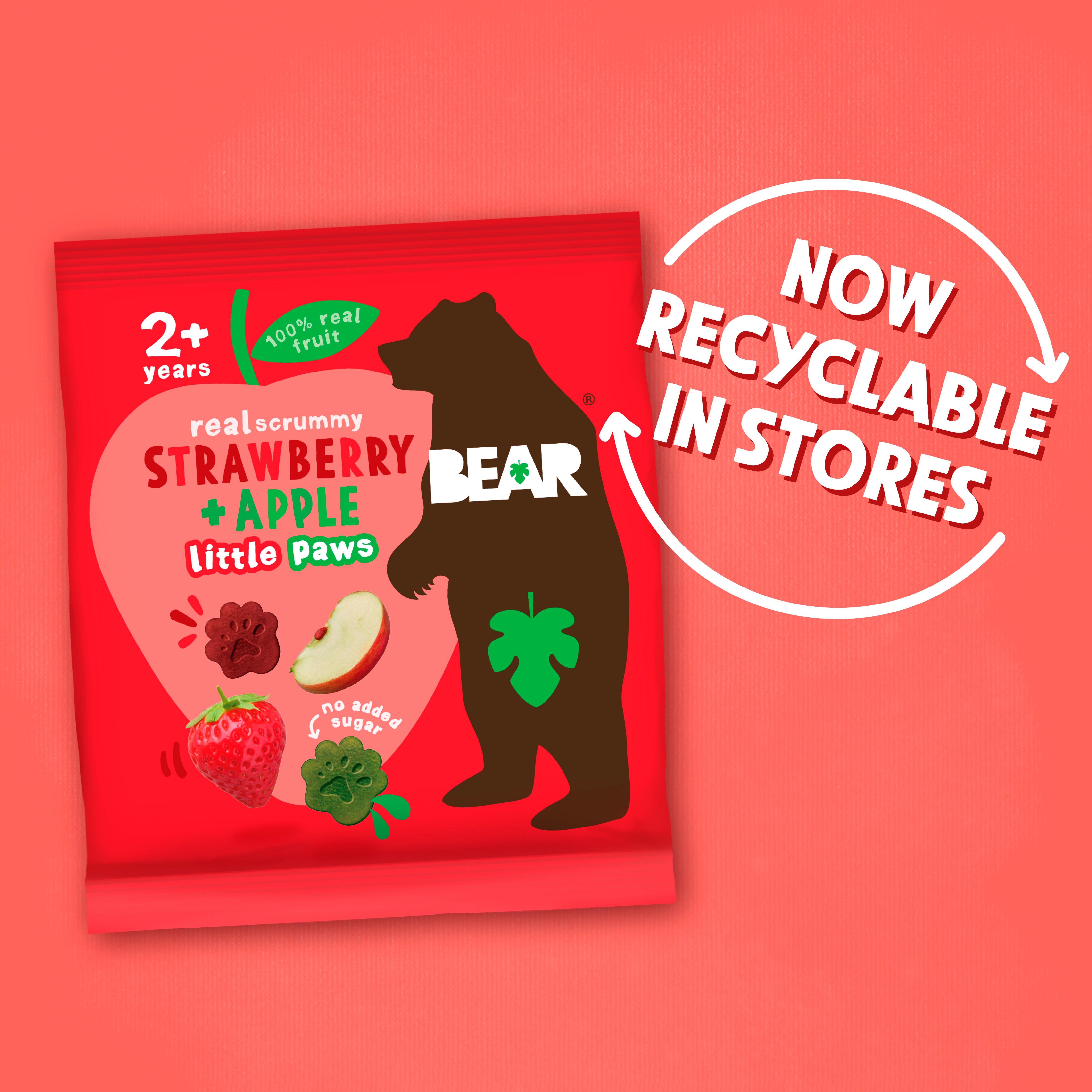 BEAR Paws Fruit Shapes Strawberry & Apple 20g thumbnail 5