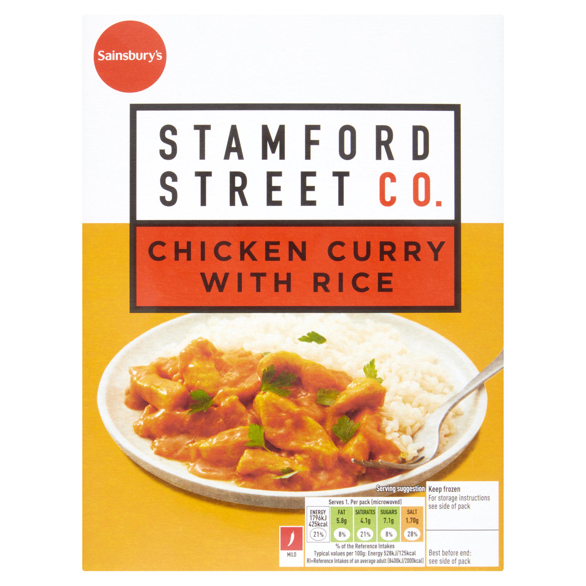 Stamford Street Co. Chicken Curry with Rice Ready Meal For 1 400g