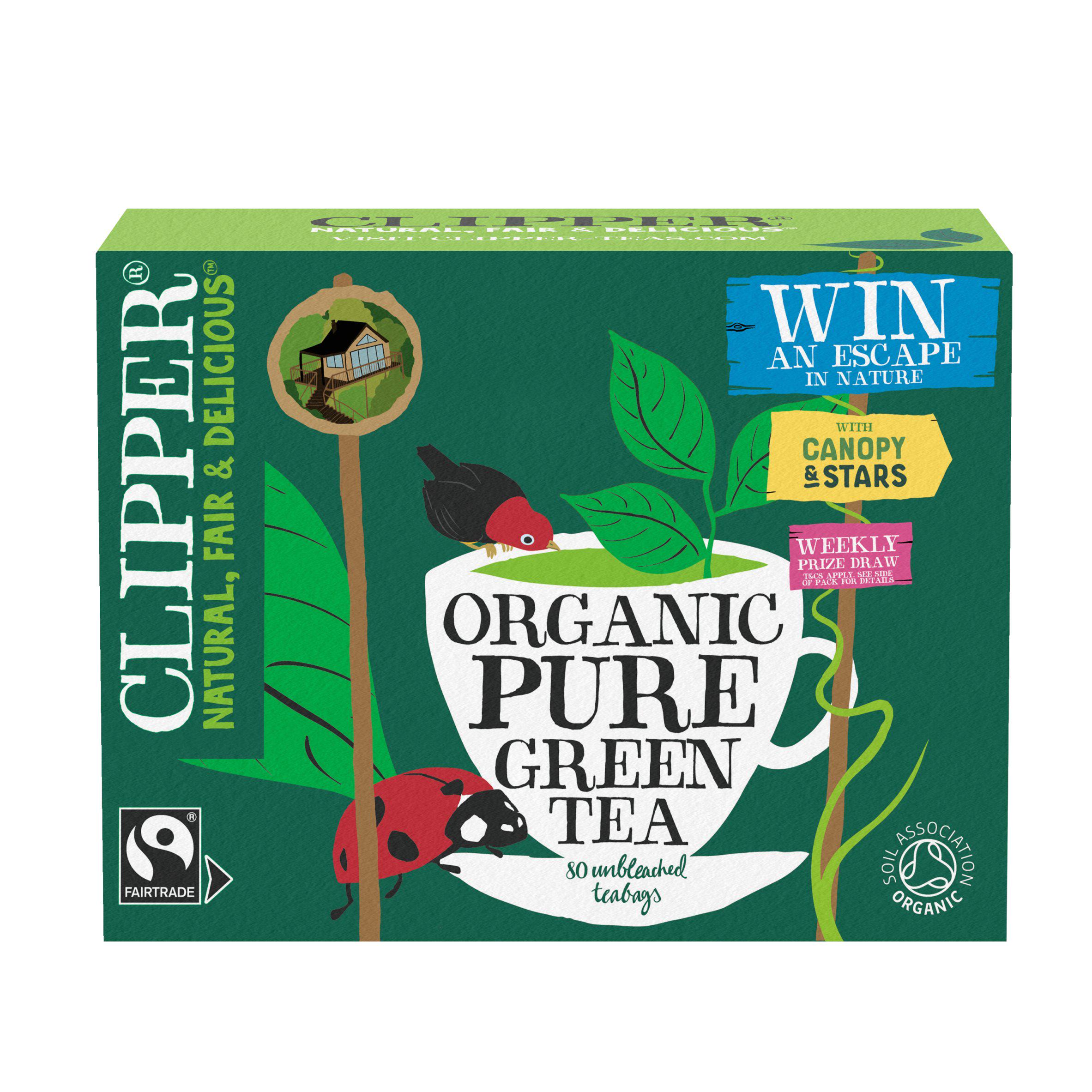 Clipper Fairtrade Pure Green Tea 80 Tea Bags