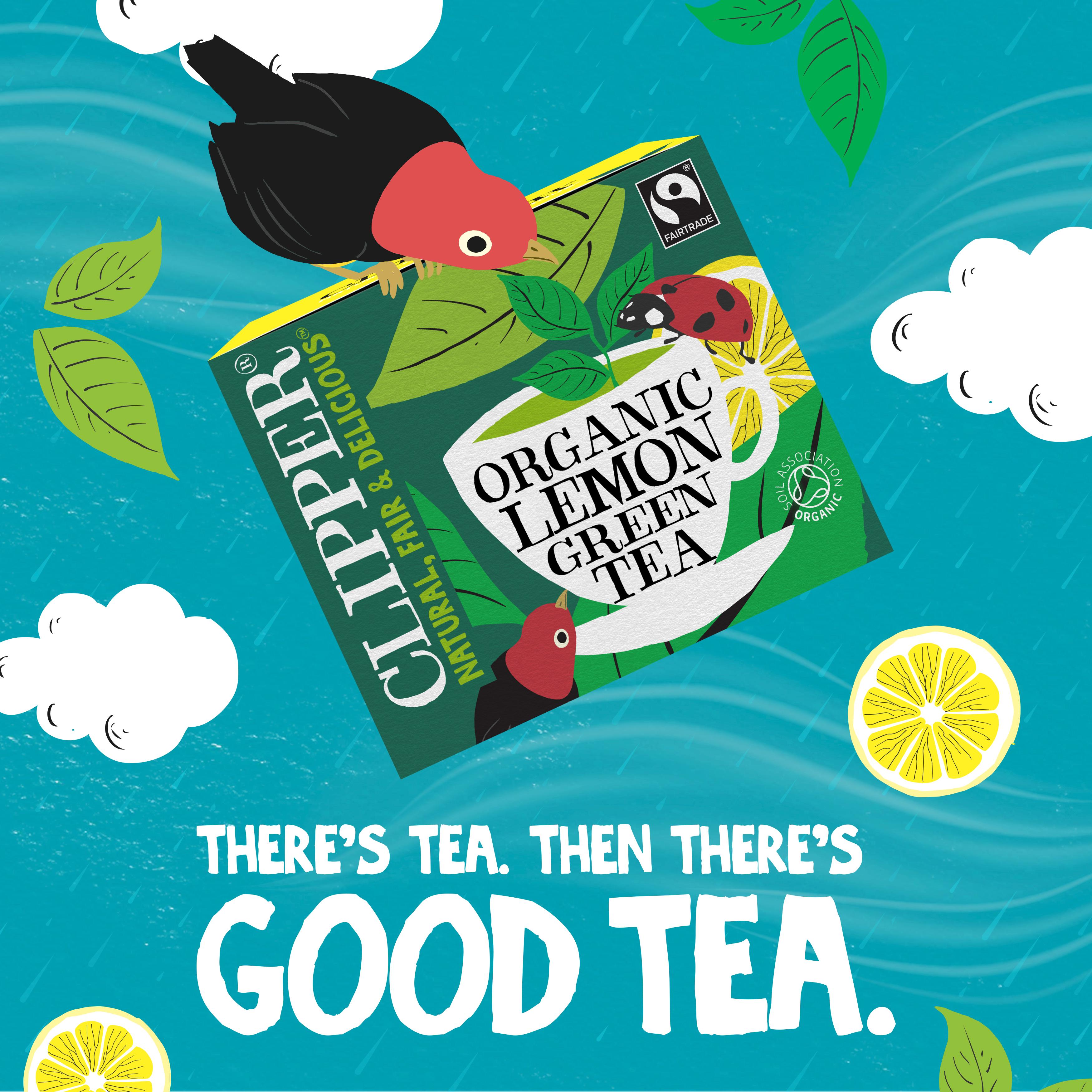 Clipper Fairtrade Green Tea & Lemon x80 Tea Bags 160g thumbnail 6