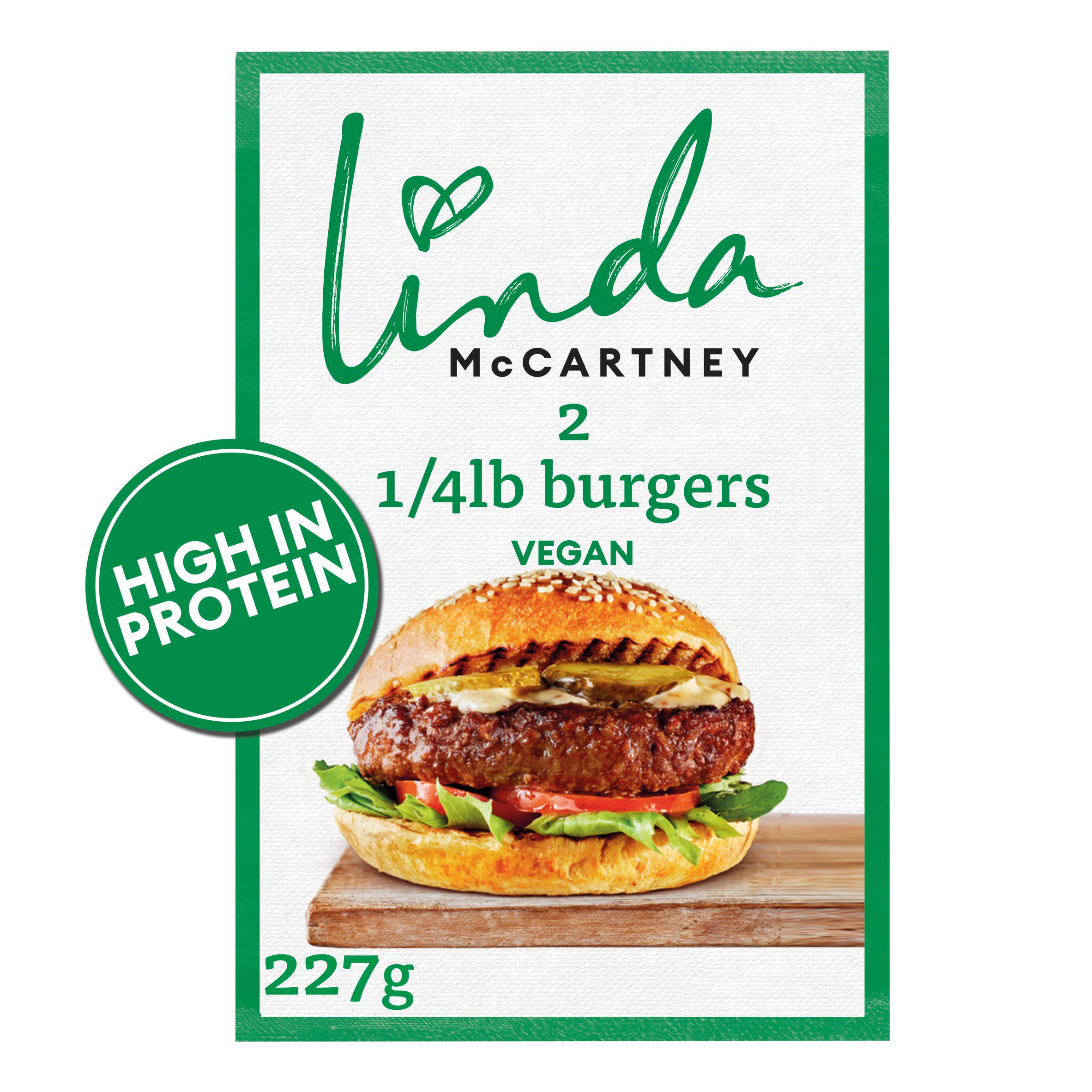 Linda McCartney Quarter Pounder Burger x2 227g