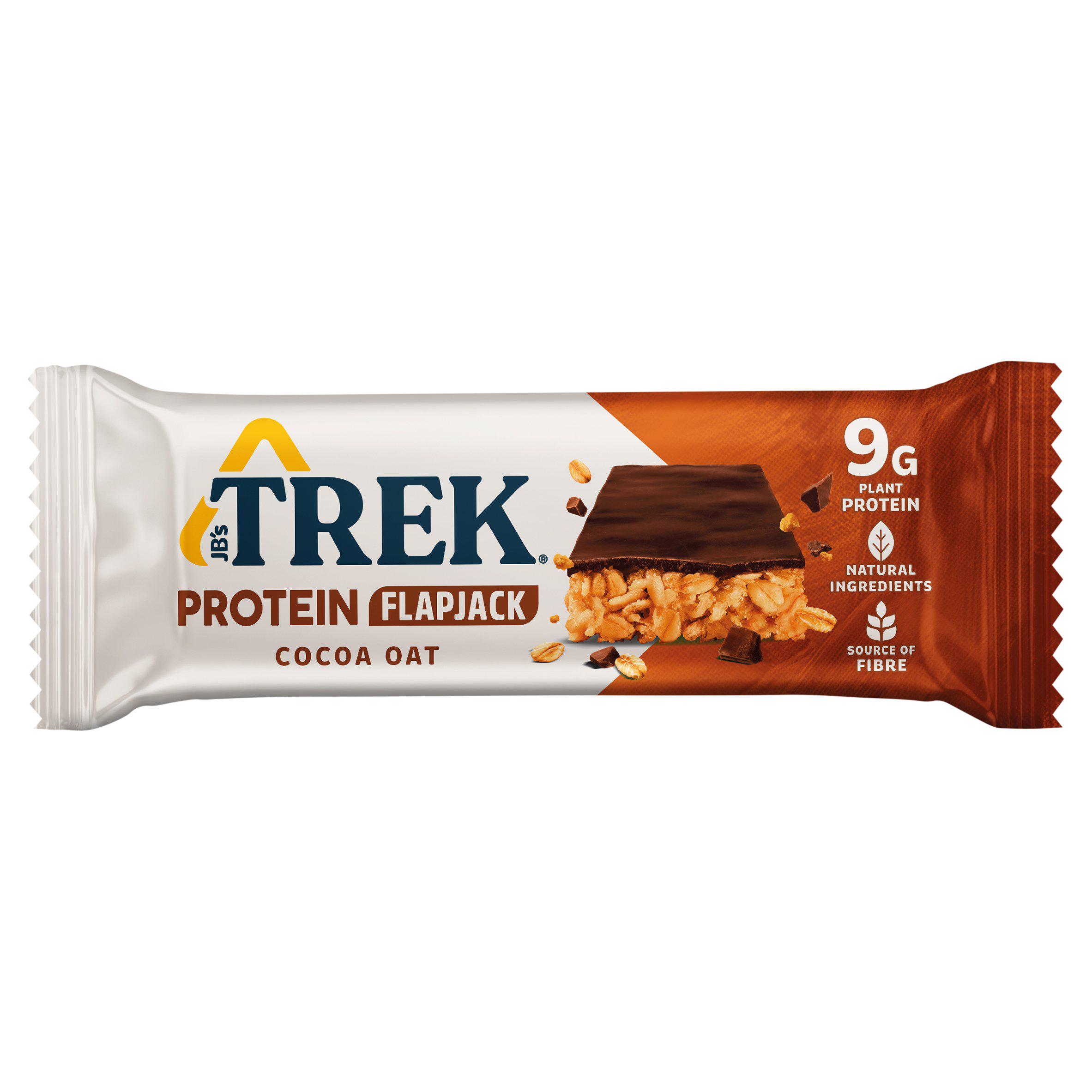 Trek Cocoa Oat Protein Flapjack 50g