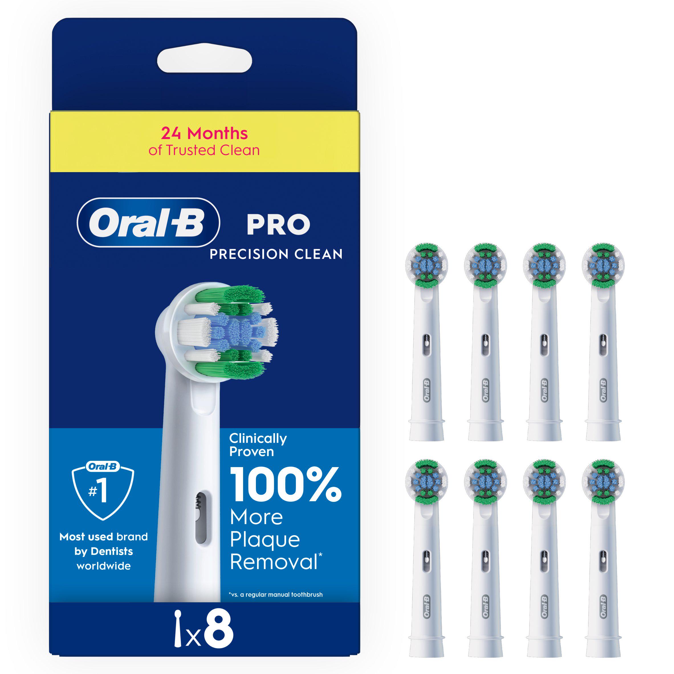 Oral-B Precision Clean Replacement Electric Toothbrush Heads x8