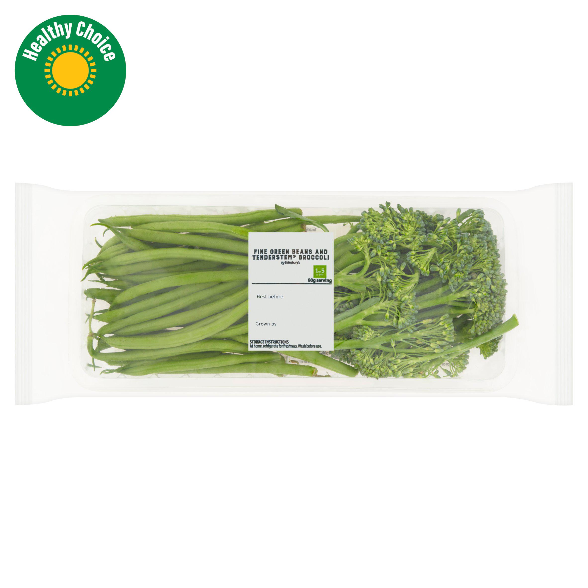 Sainsbury's Fine Beans & Tenderstem Broccoli 200g