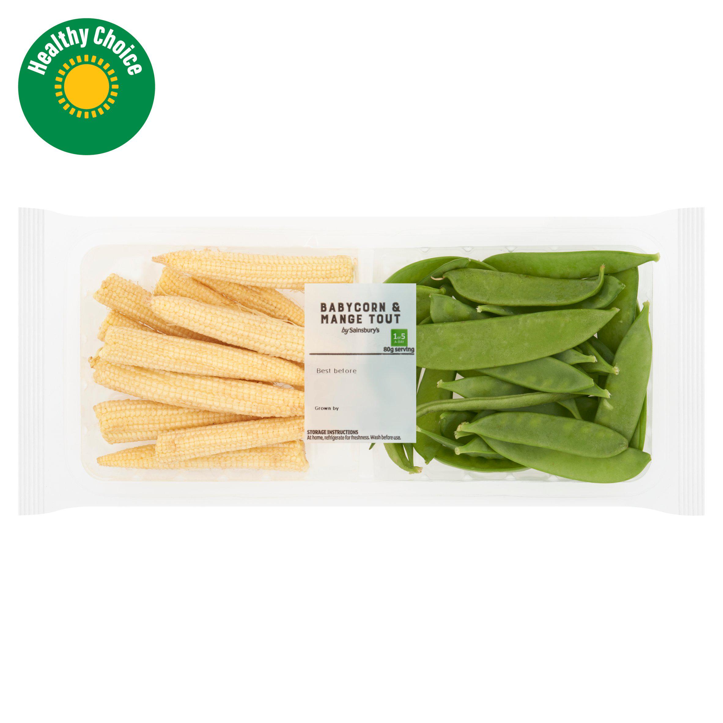 Sainsbury's Baby Corn & Mange Tout 200g