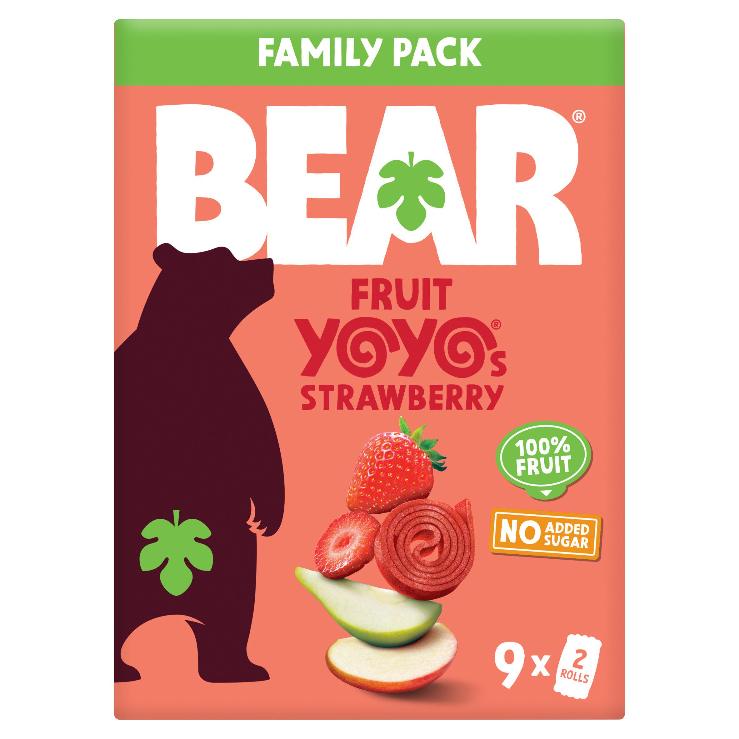 BEAR Fruit Yoyos Strawberry Family Pack