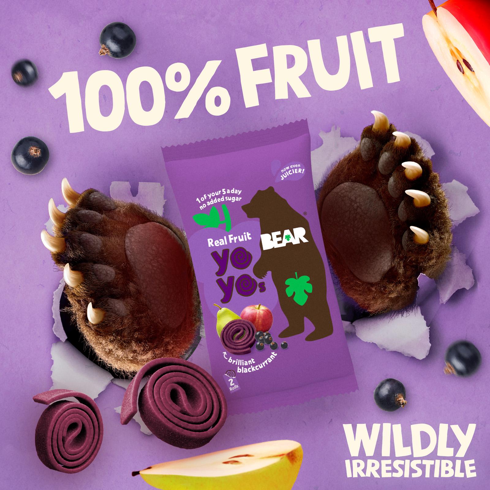 BEAR Fruit Yoyos Blackcurrant Multipack 5x20g thumbnail 3