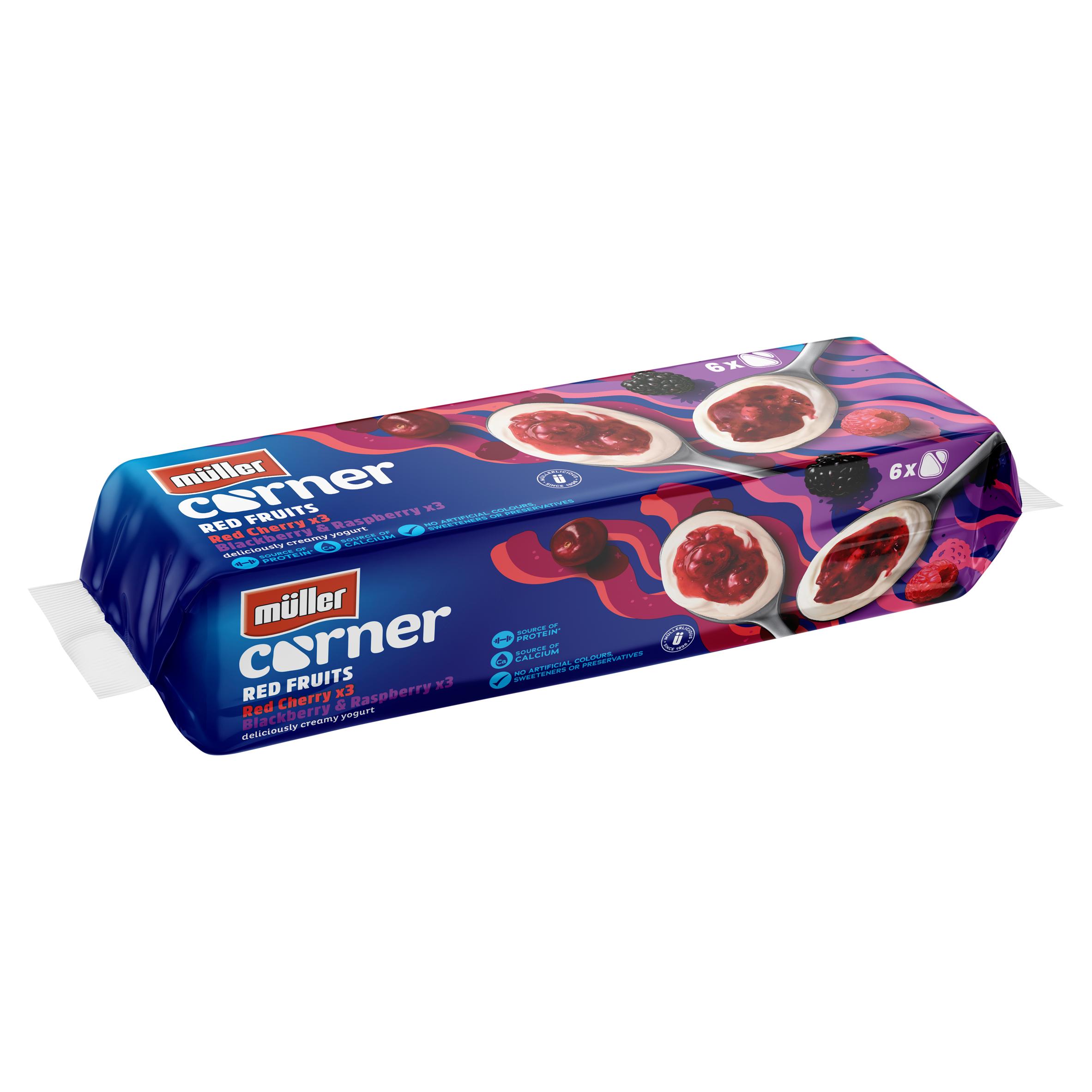 Müller Corner Mixed Red Fruits Yogurts 6x136g thumbnail 2