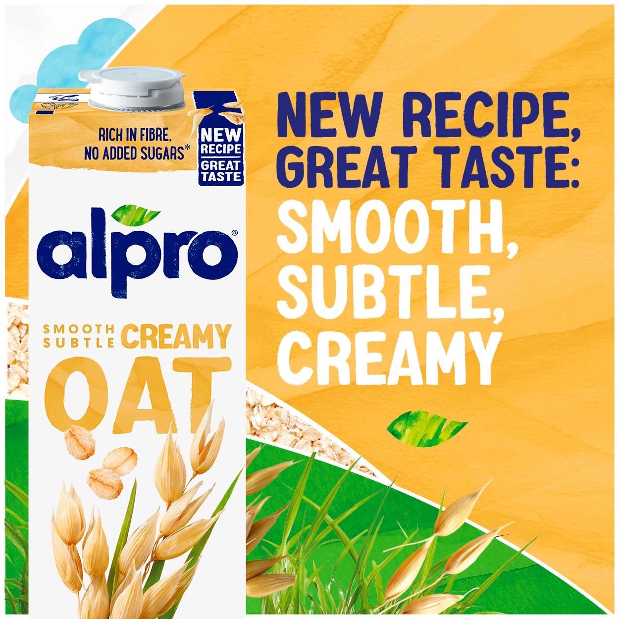 Alpro 1L Oat Original Long Life Dairy Free Drink thumbnail 3