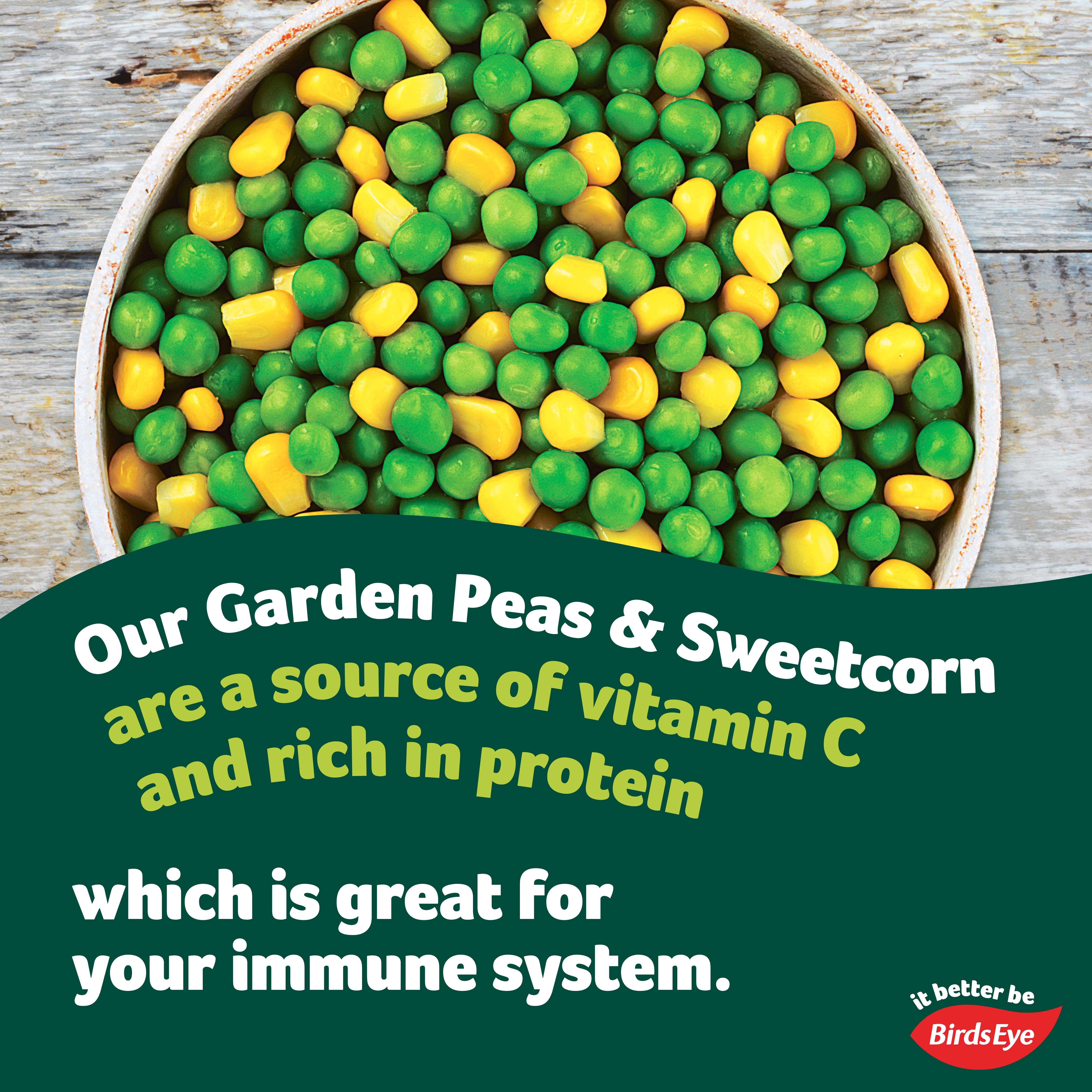 Birds Eye Garden Peas & Sweetcorn 640g thumbnail 2