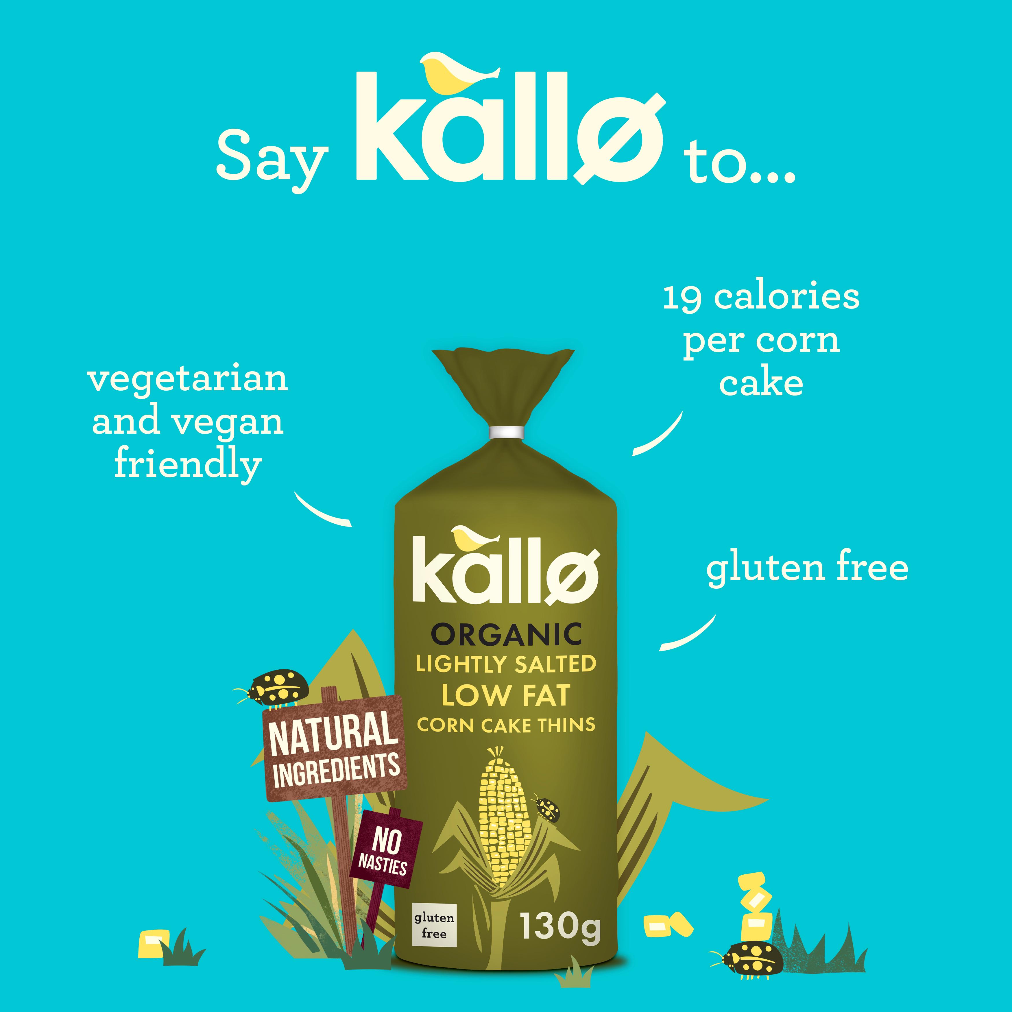 Kallo Lightly Salted Corn Cakes 130g thumbnail 2