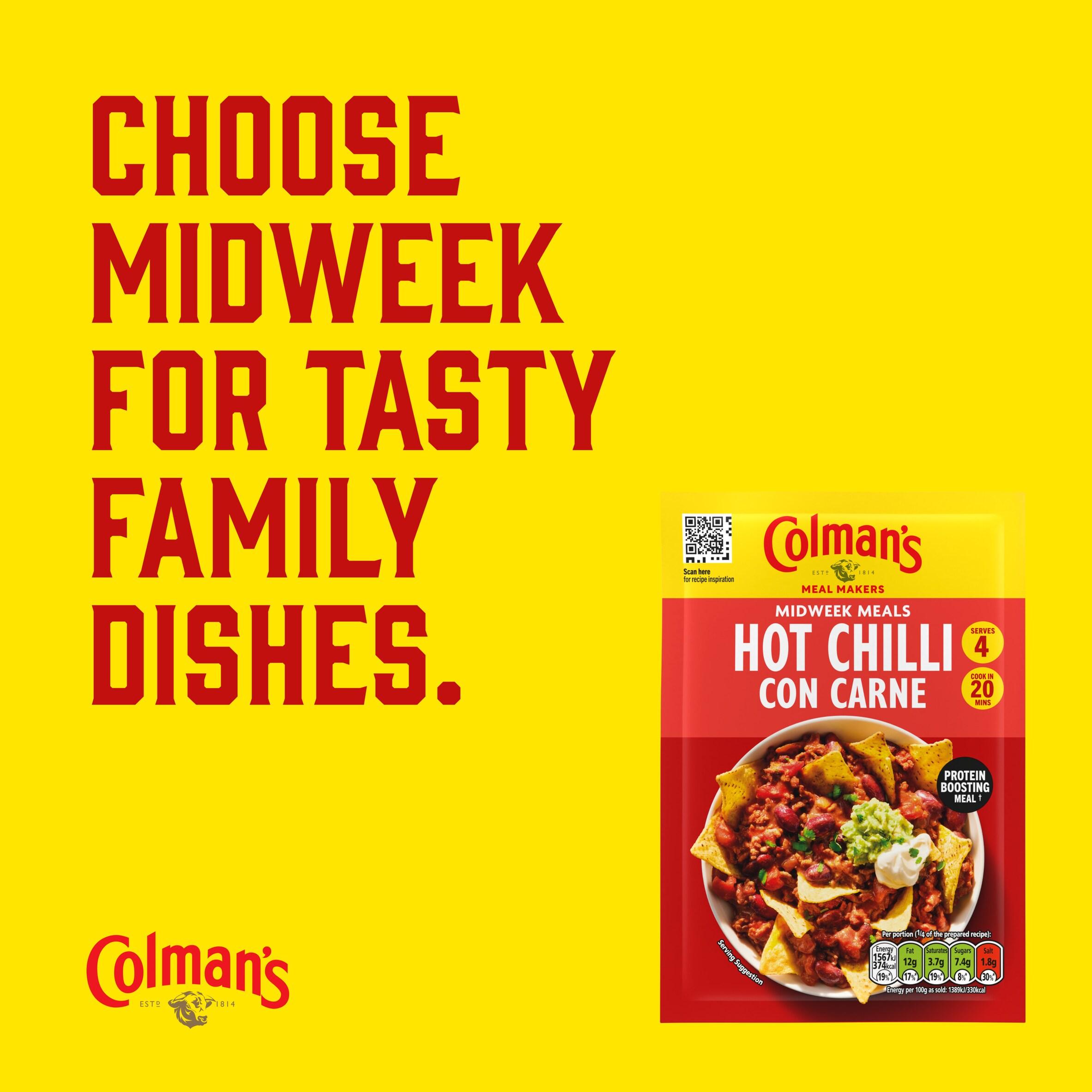 Colman's Hot Chilli Con Carne Recipe Mix 37g thumbnail 4