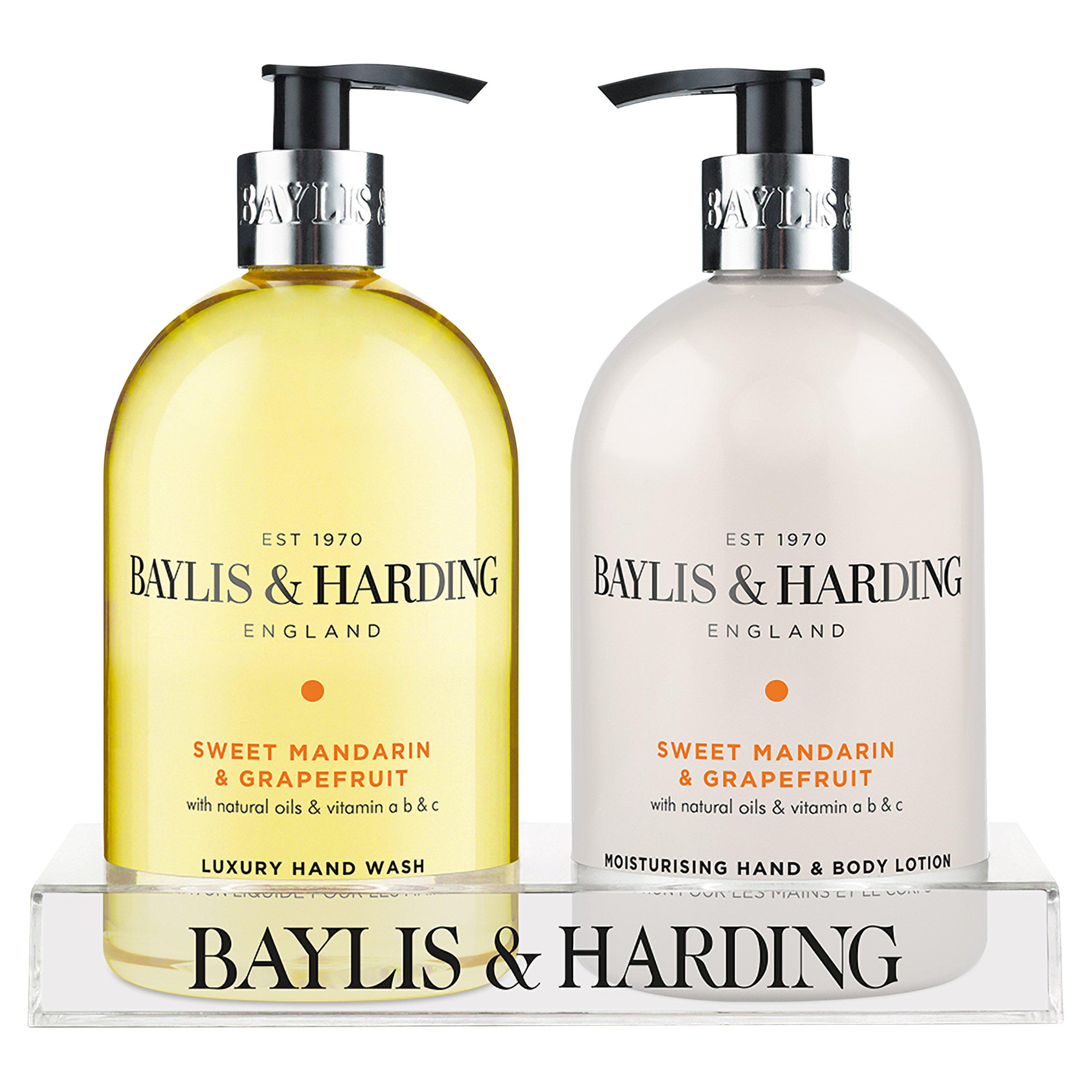 Baylis & Harding Handwash & Body Lotion Gift Set, Sweet Mandarin & Grapefruit x2