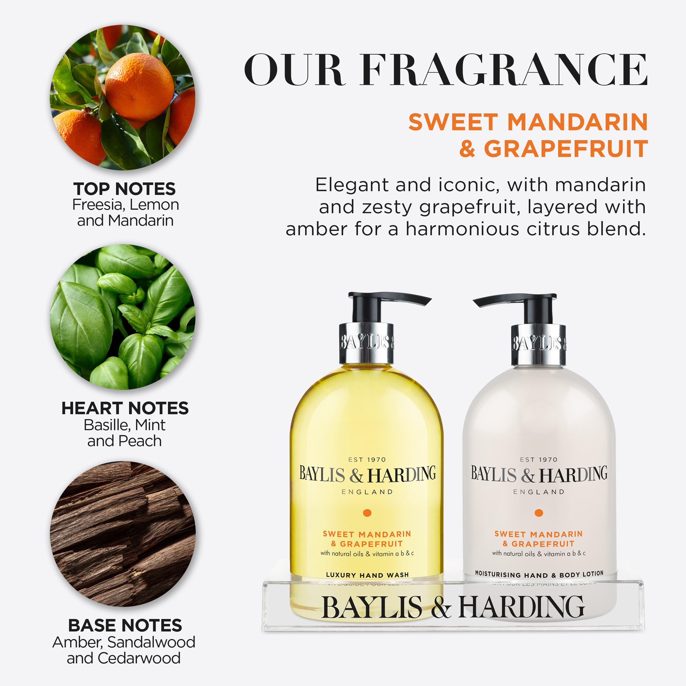 Baylis & Harding Handwash & Body Lotion Gift Set, Sweet Mandarin & Grapefruit x2 thumbnail 4