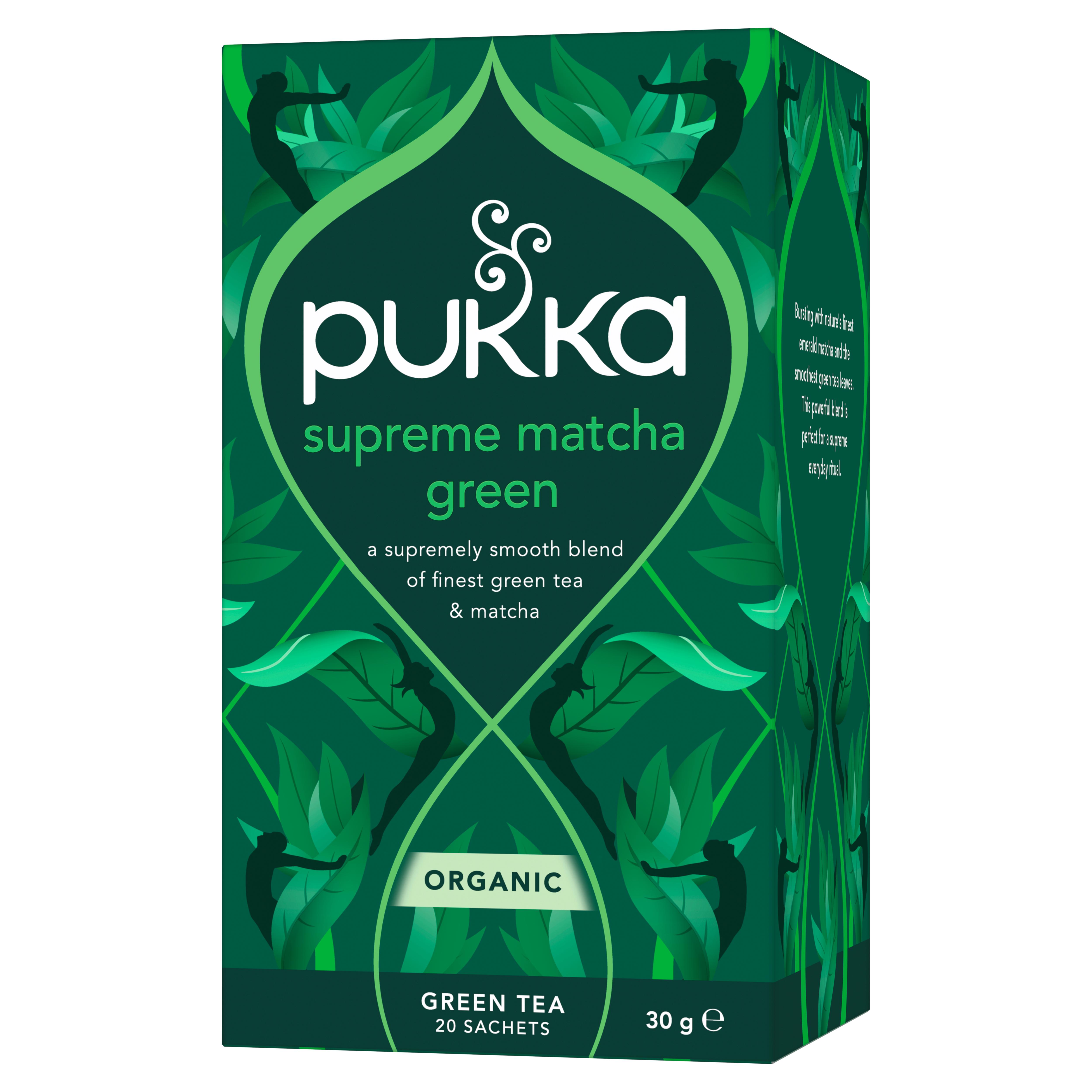 Pukka Organic Supreme Matcha Green Herbal Tea Home Compostable Green Tea Bags x20 thumbnail 2