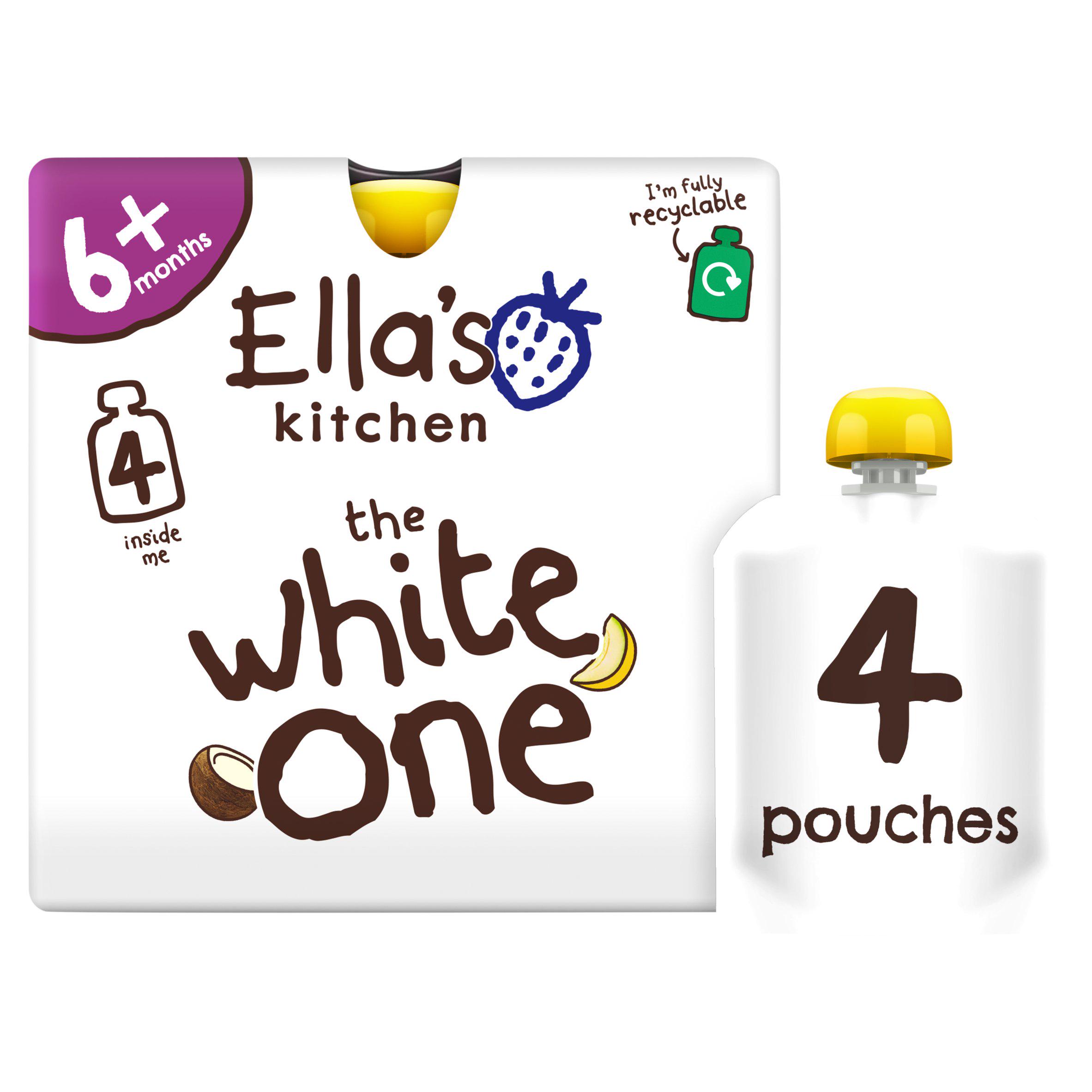 Ella's Kitchen The White One Smoothie X4 Multipack Baby Food 6+ Months