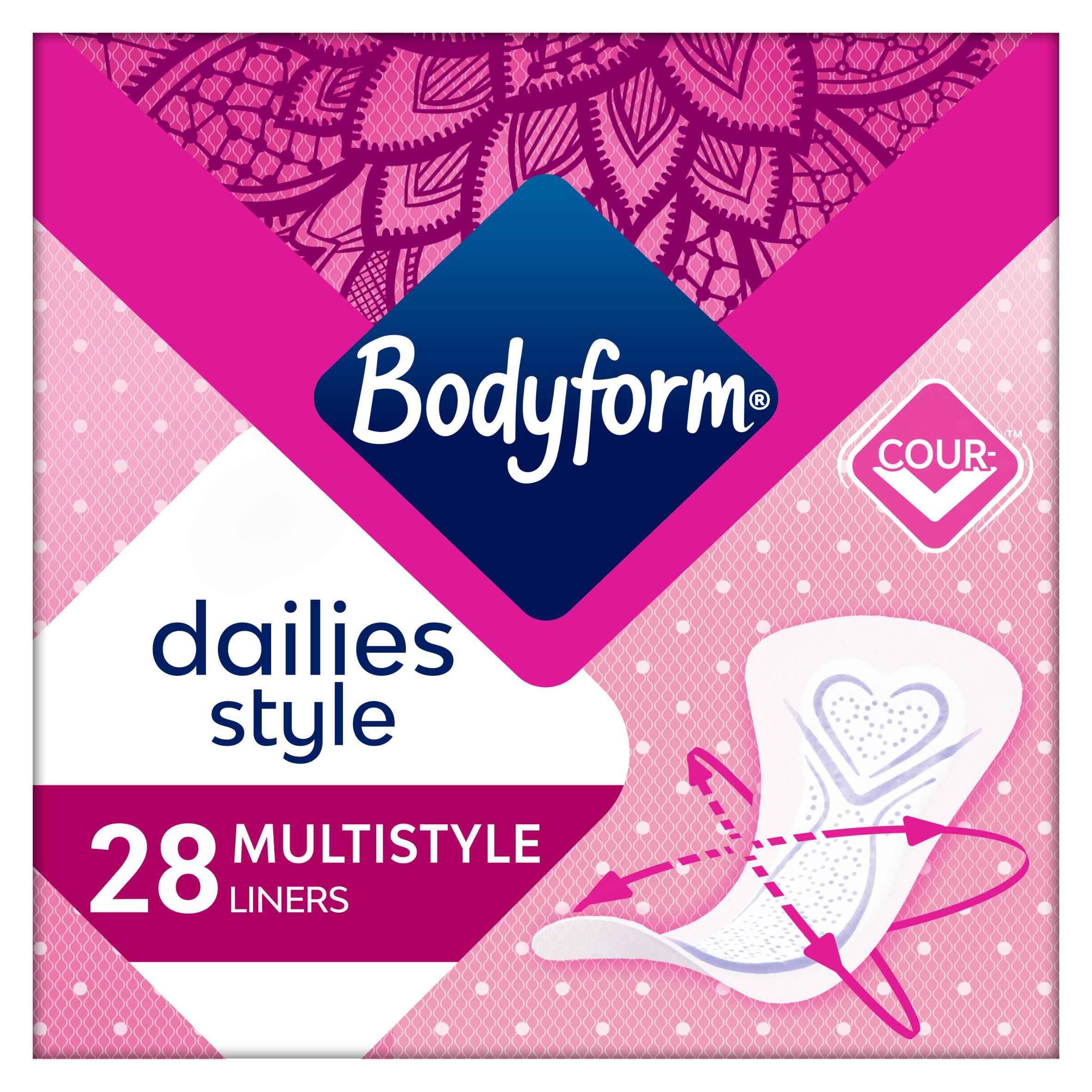Bodyform Dailies Multistyle Normal Panty Liners x28
