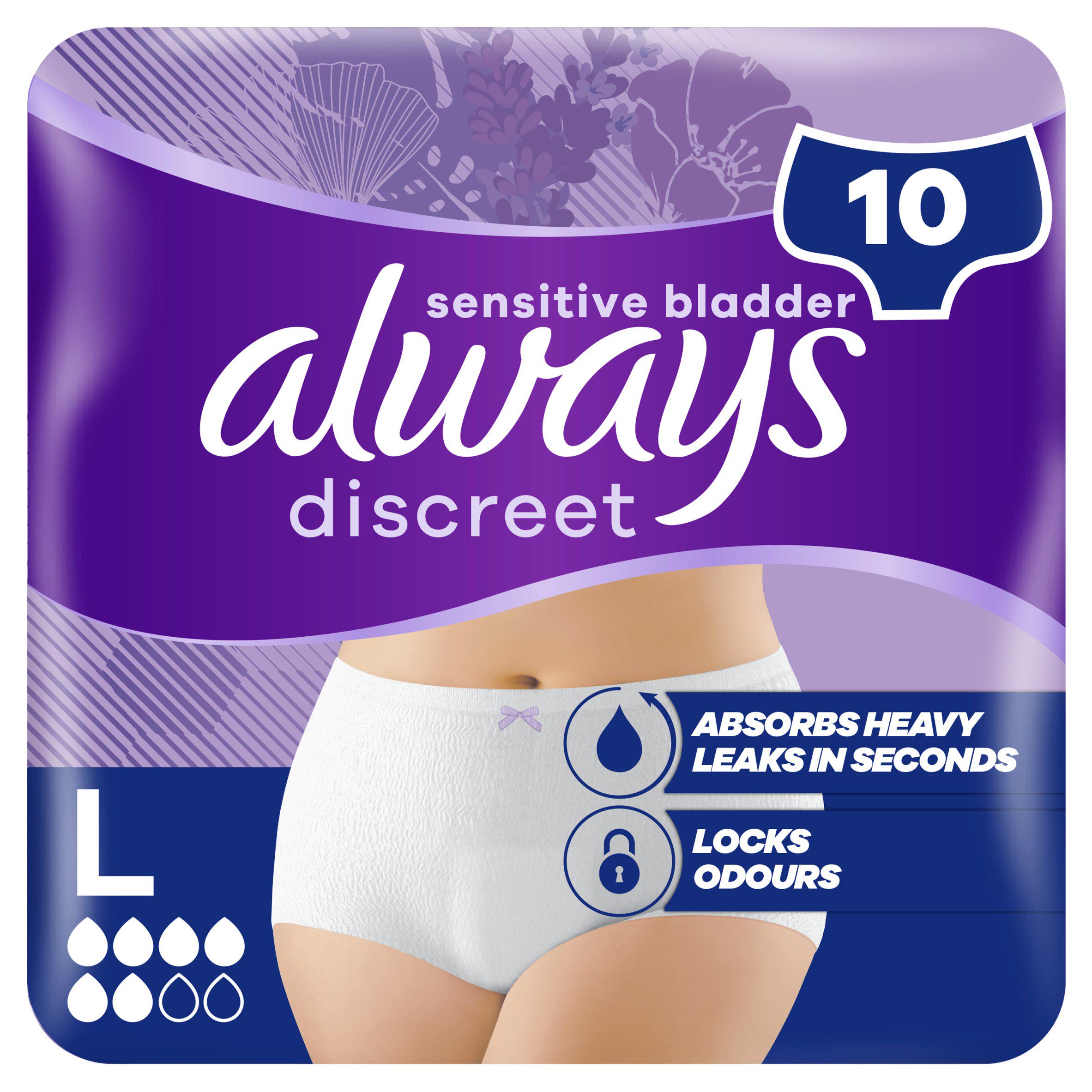 Always Discreet Incontinence Pants L