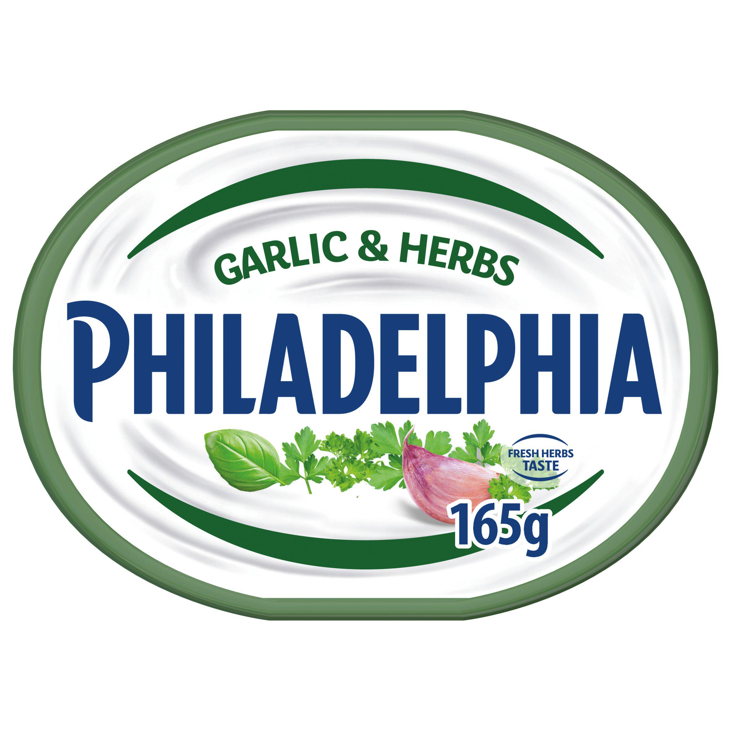 Philadelphia Garlic & Herbs Soft Cream Cheese 165g