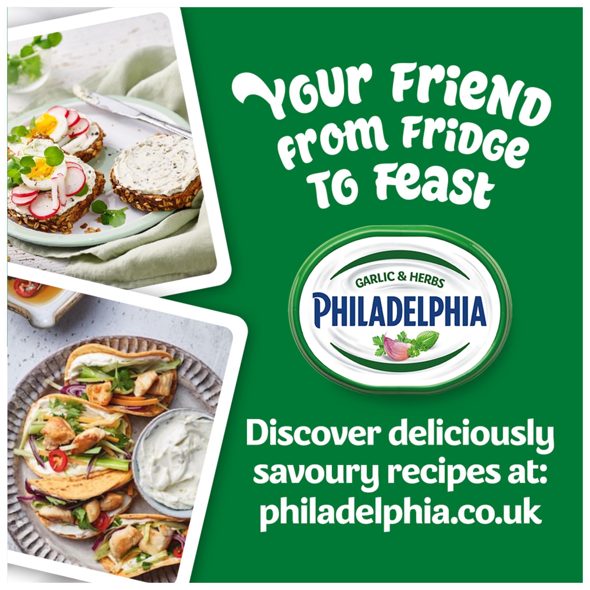 Philadelphia Garlic & Herbs Soft Cream Cheese 165g thumbnail 3