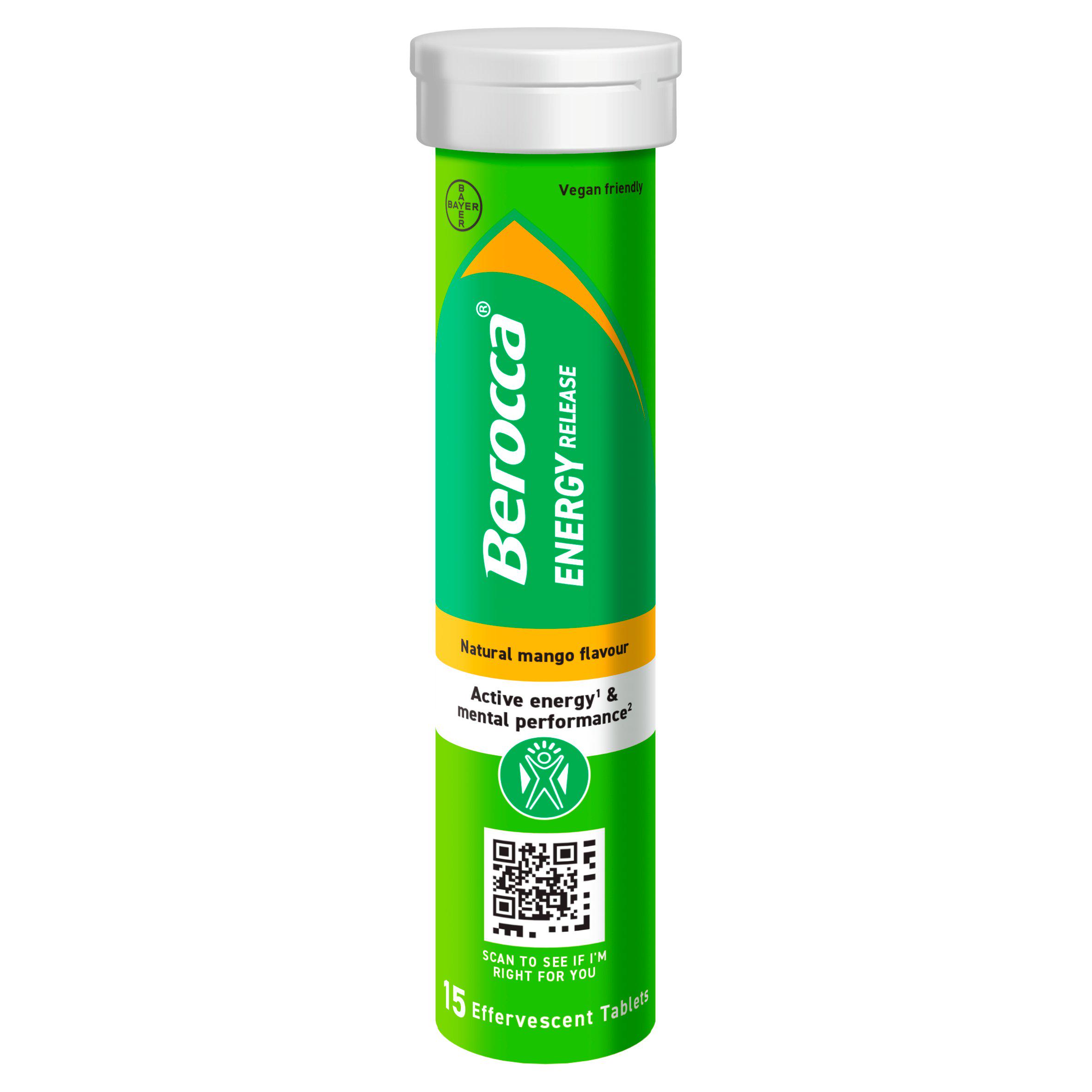 Berocca Mango Energy Vitamin Effervescent Tablets